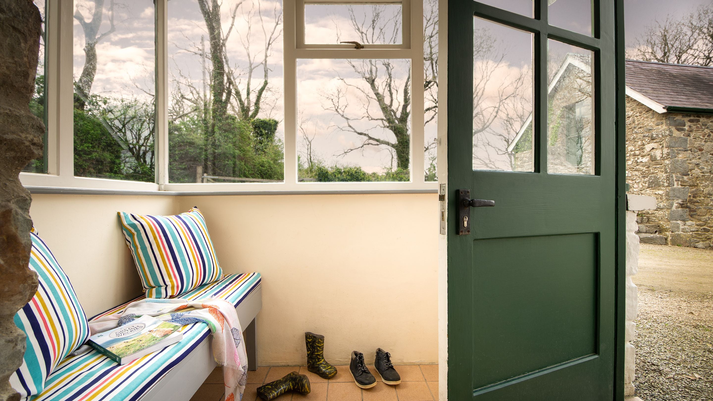 The porch at Caerllan, Ceredigion