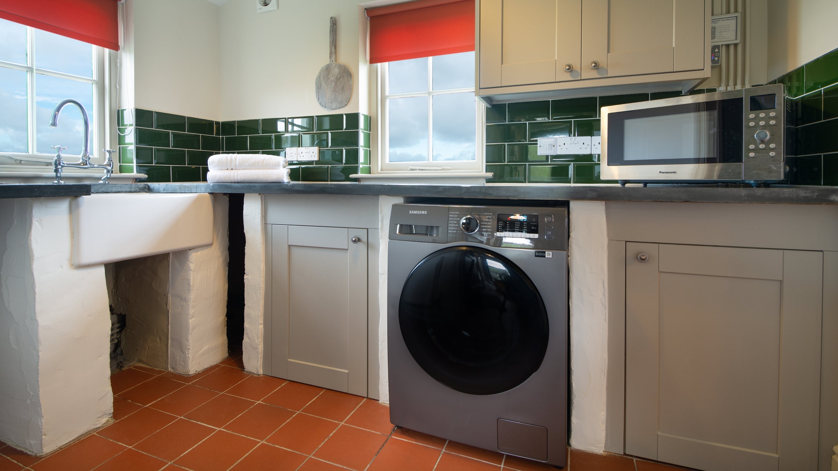 The utility room at Castell Farmhouse, Pembrokeshire