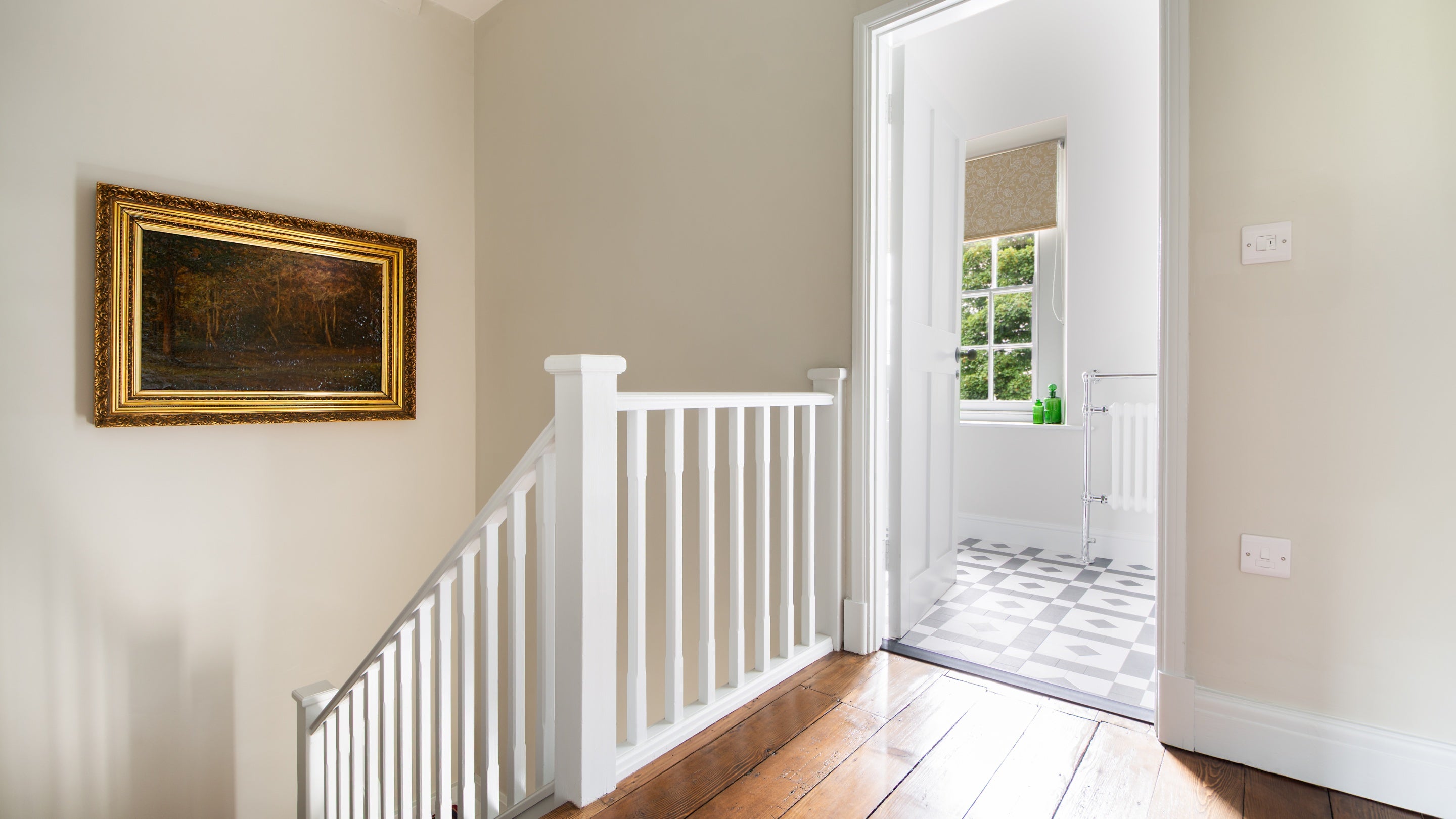 The landing on the first floor of Cawdor, Pembrokeshire