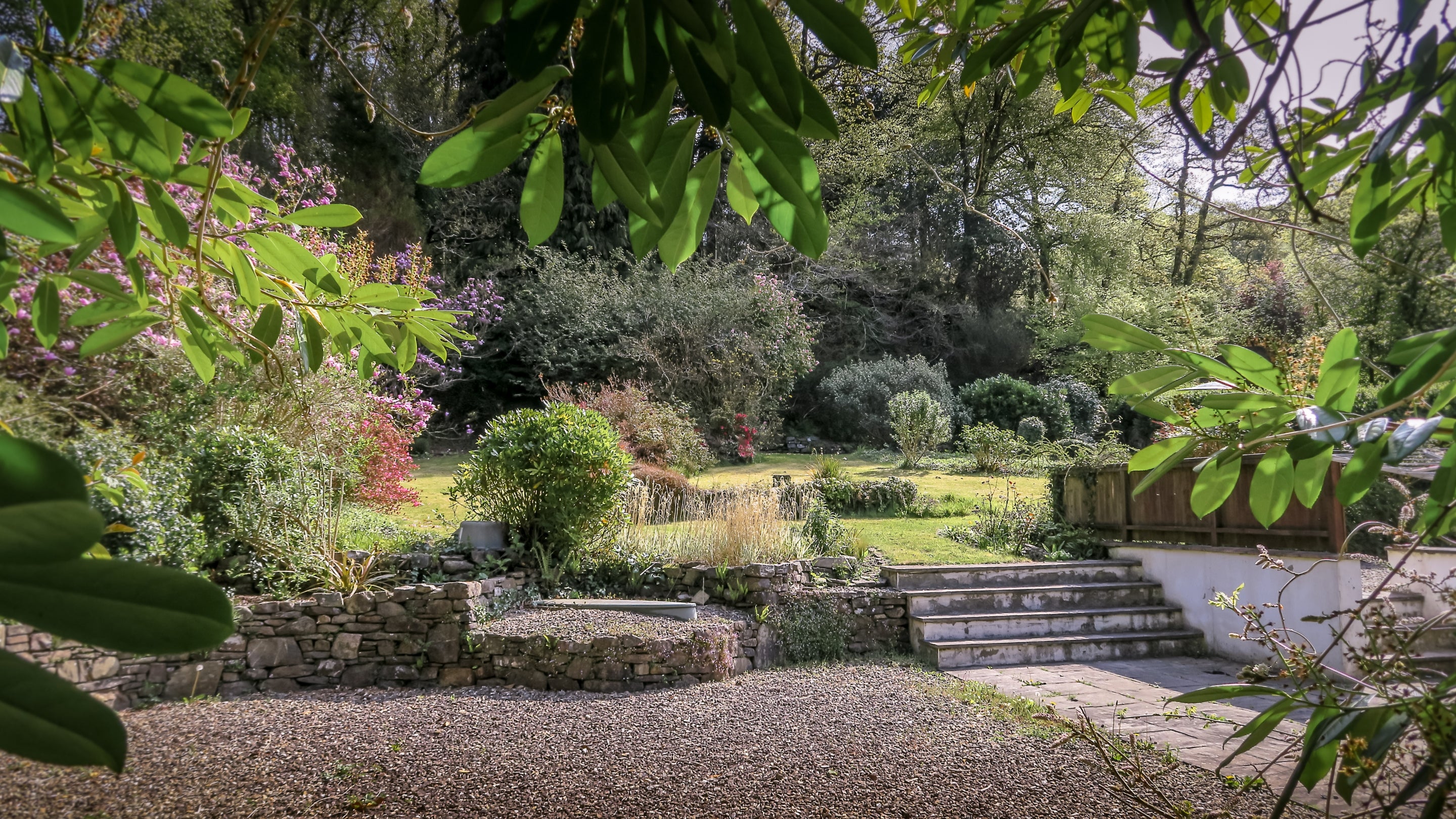 The garden at Colby Rose Cottage, Pembrokeshire