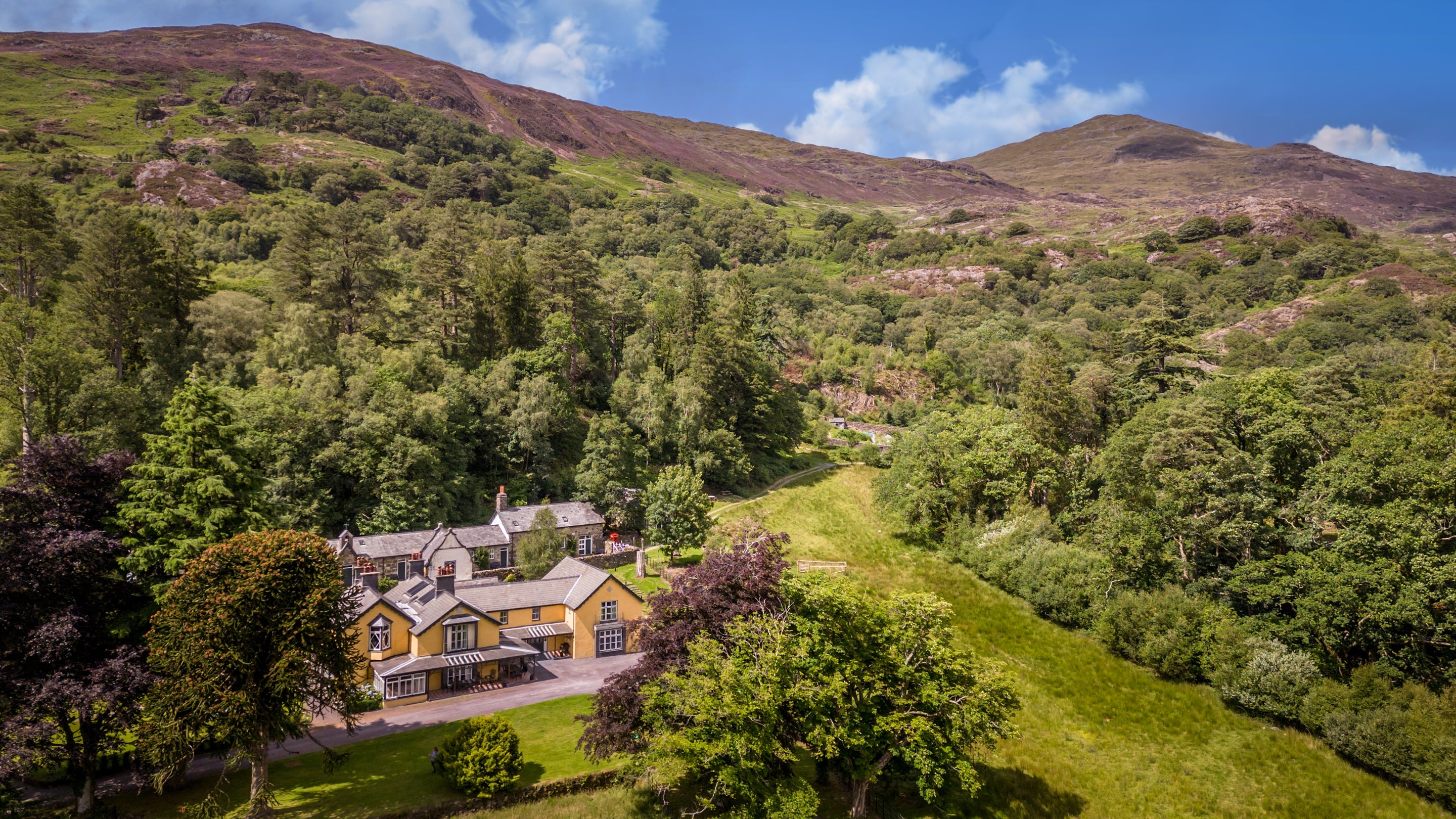 The area surrounding Craflwyn Hall, Gwynedd