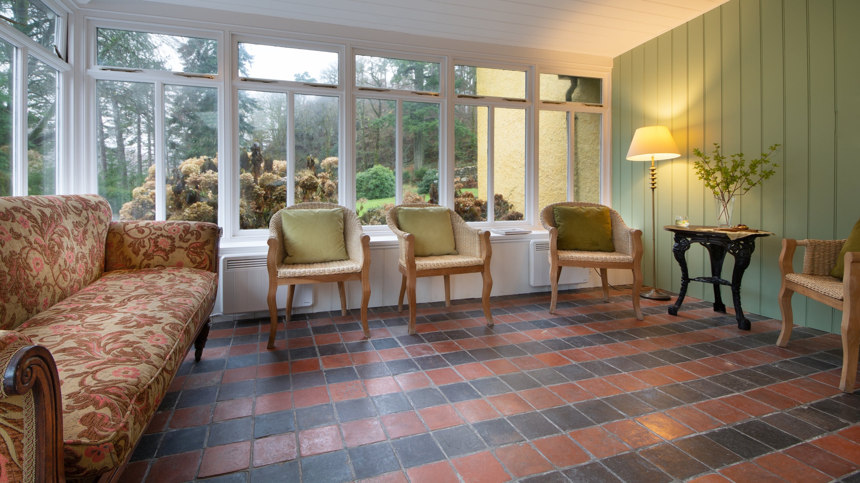 The conservatory at Craflwyn Hall, Gwynedd