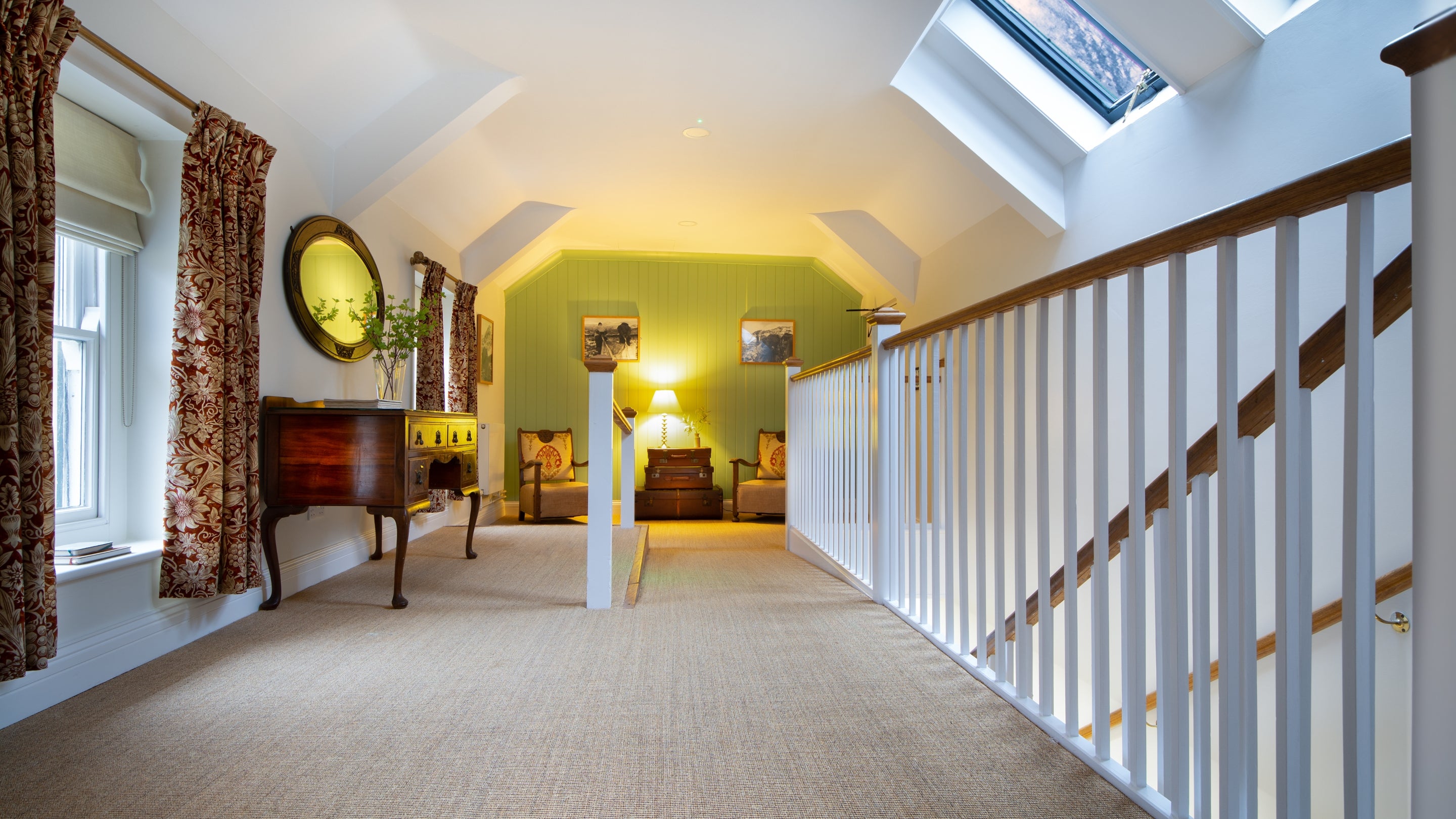 The landing at Craflwyn Hall, Gwynedd