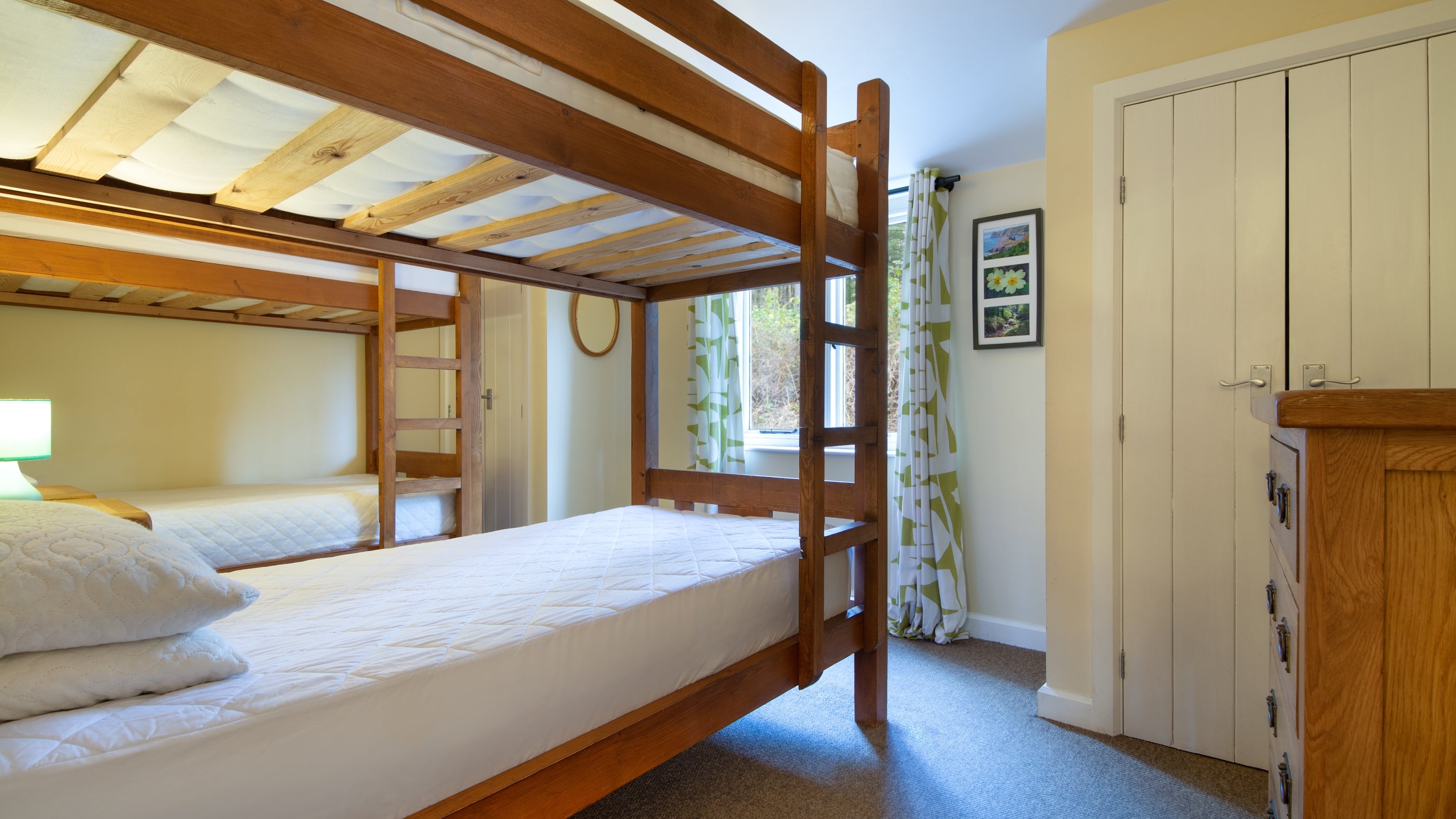 Bedroom two at Cwm Ivy Lodge Bunkhouse, Wales