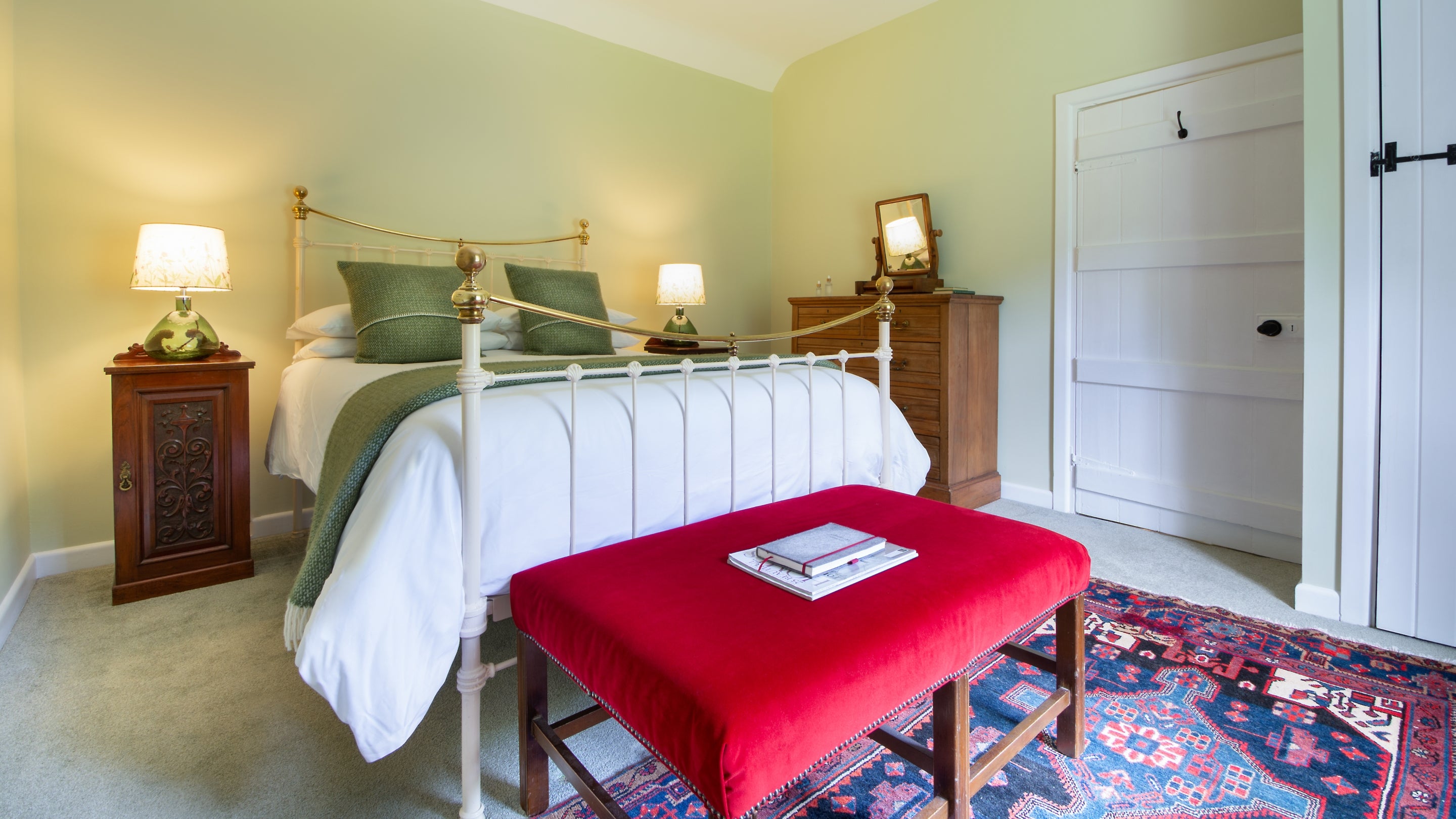 The double bedroom at The Cwms, Pembrokeshire
