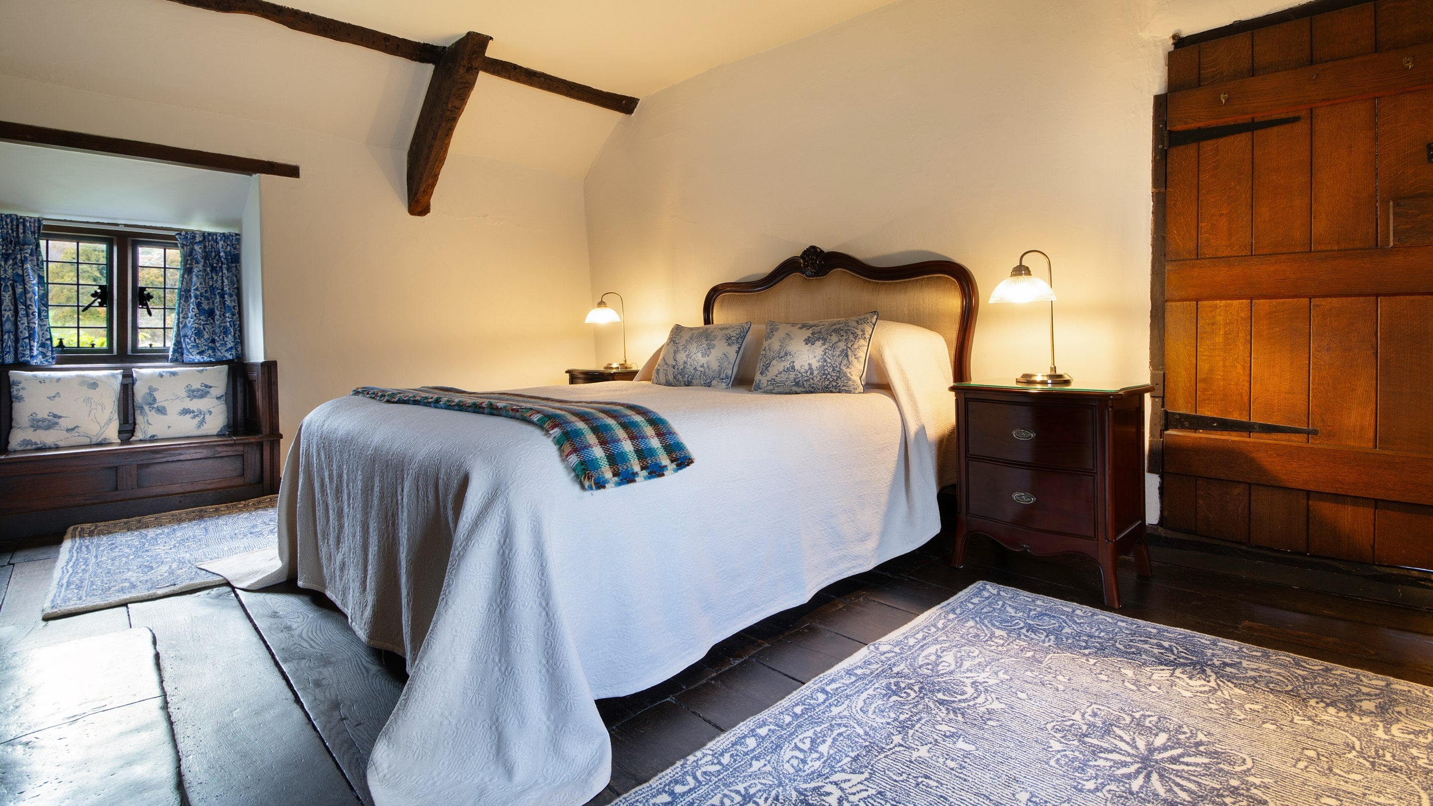 The double bedroom at Cymryd, Conwy