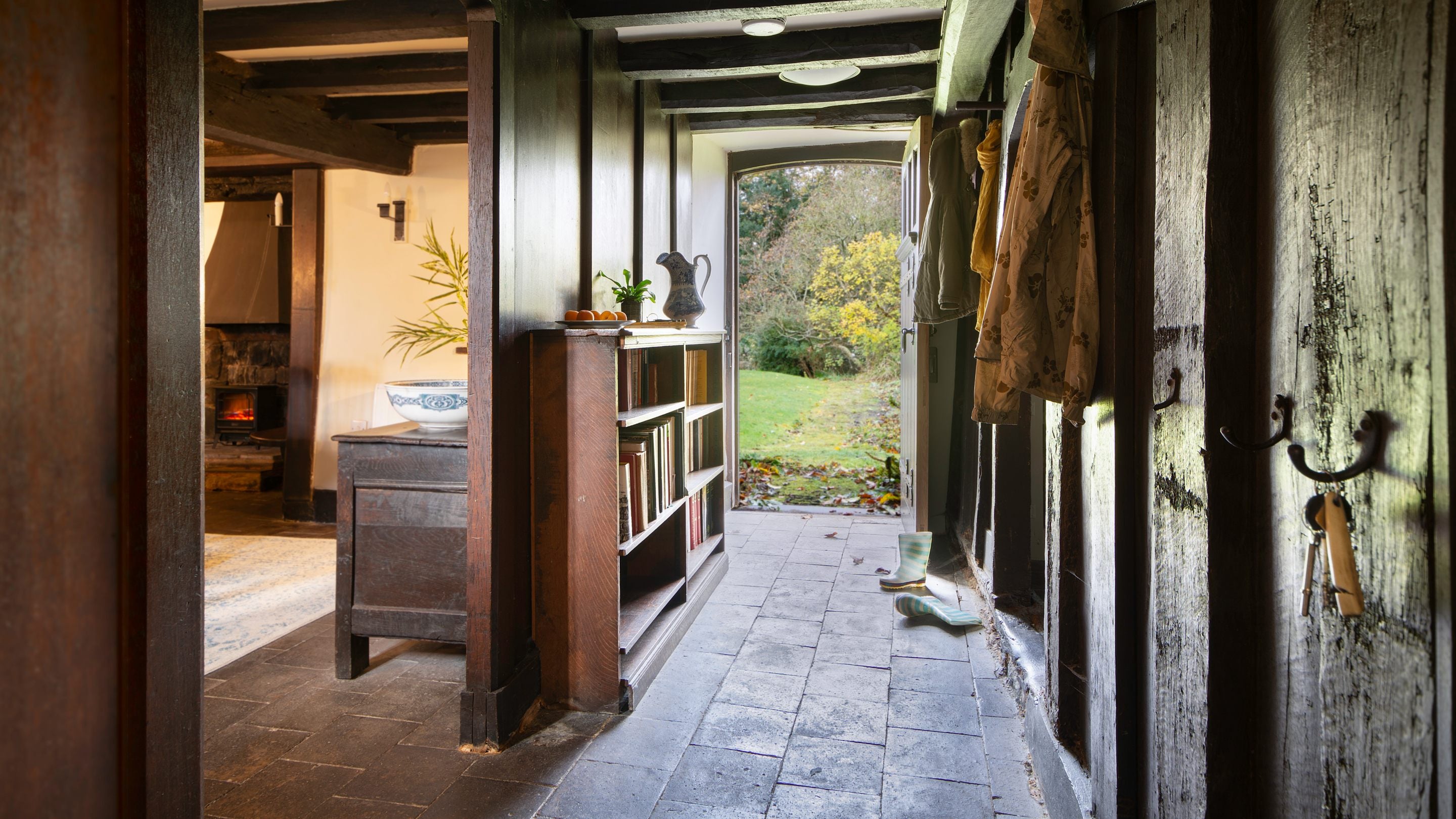 The hallway at Cymryd, Conwy