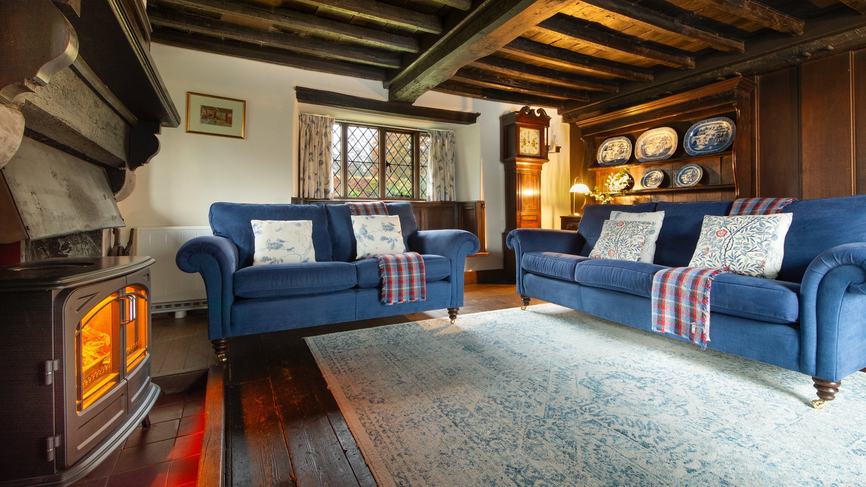 The sitting room at Cymryd, Conwy