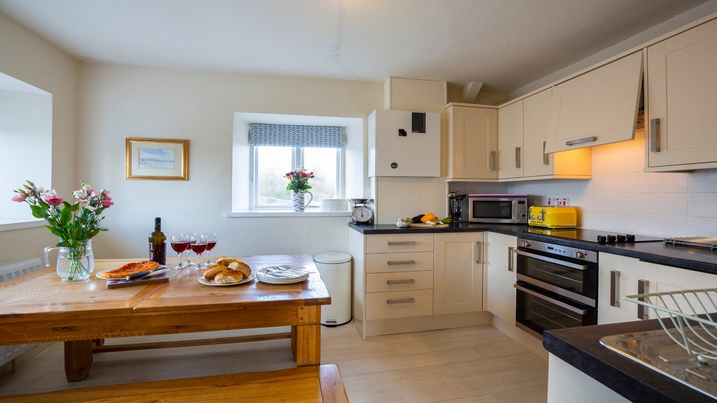 The kitchen at Daron, Pwllheli, Gwynedd