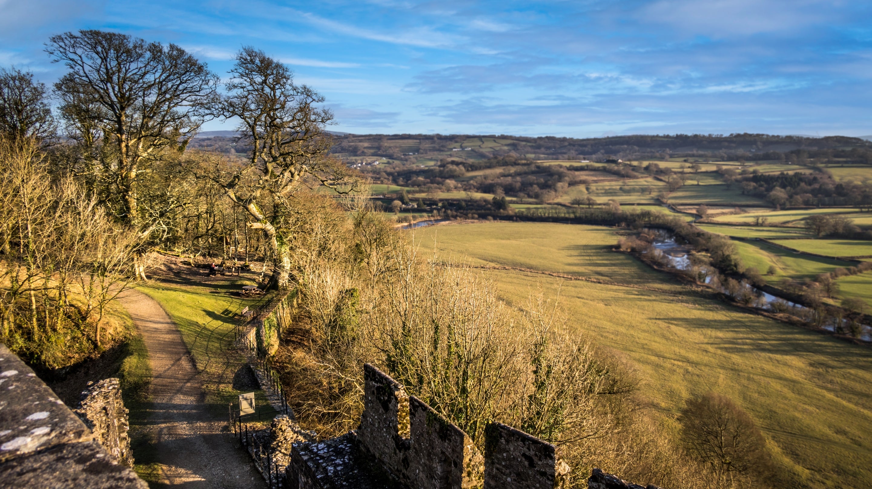 The area surrounding Dinefwr Deer Lodge, Carmarthenshire