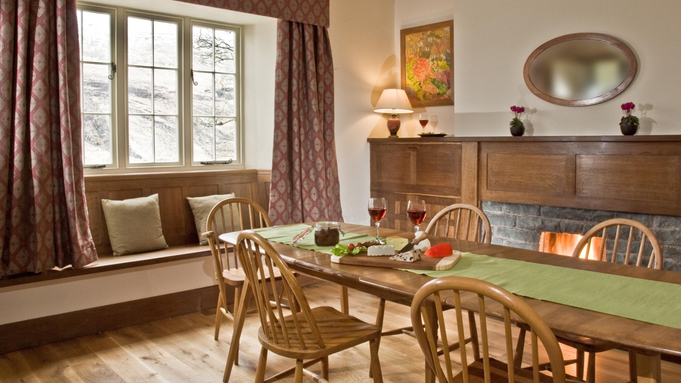 Dining room at Dyffryn Mymbyr Farm House, Conwy, Conwy