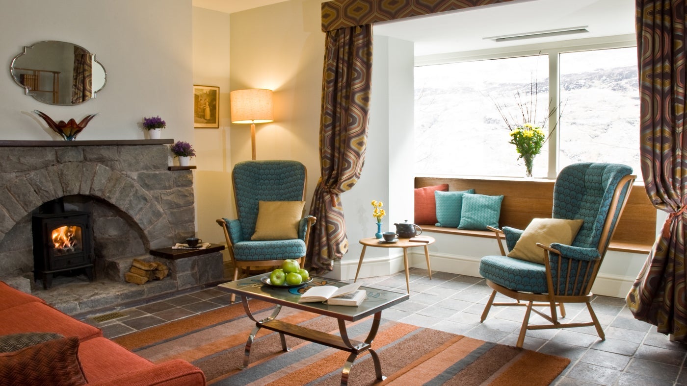 Sitting room at Dyffryn Mymbyr Farm House, Conwy, Conwy