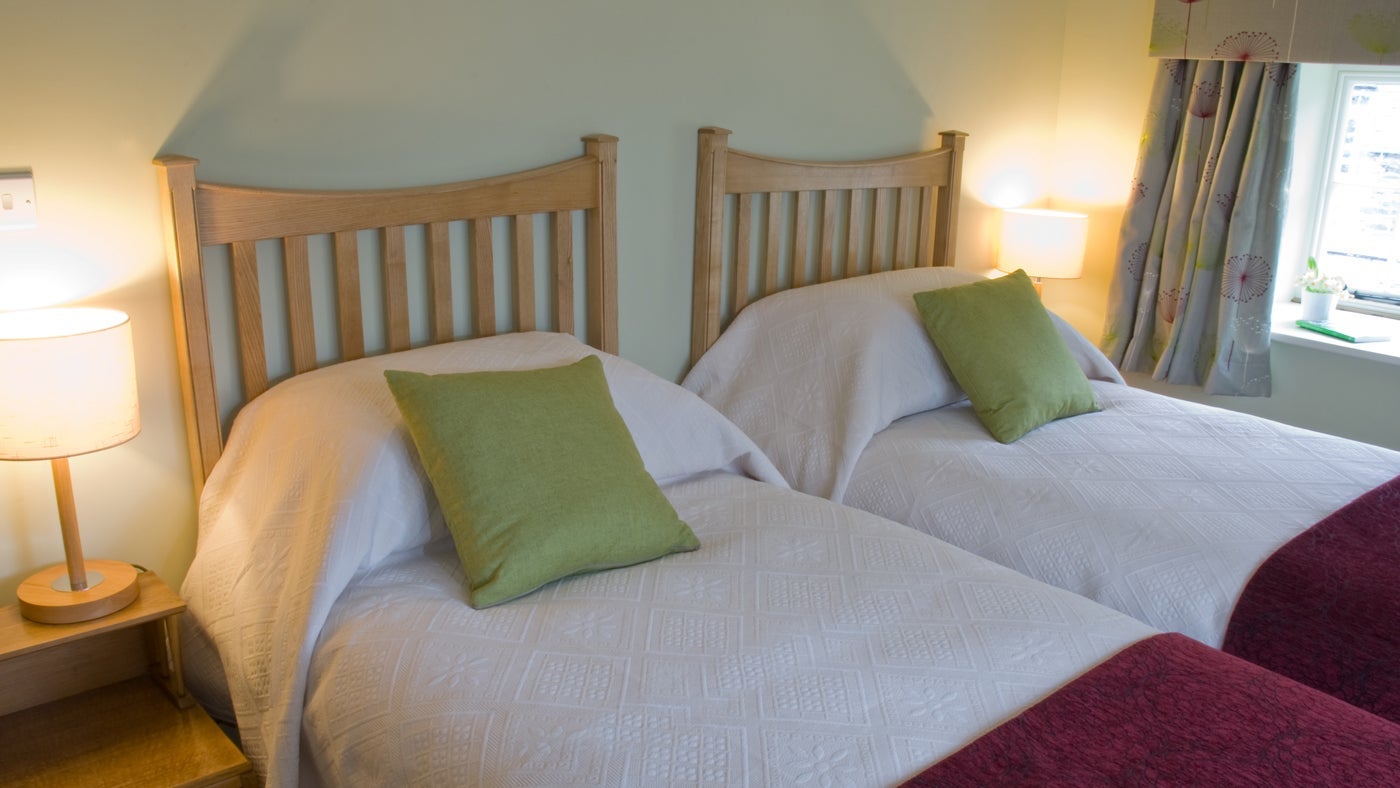 Twin bedroom at Dyffryn Mymbyr Farm House, Conwy, Conwy