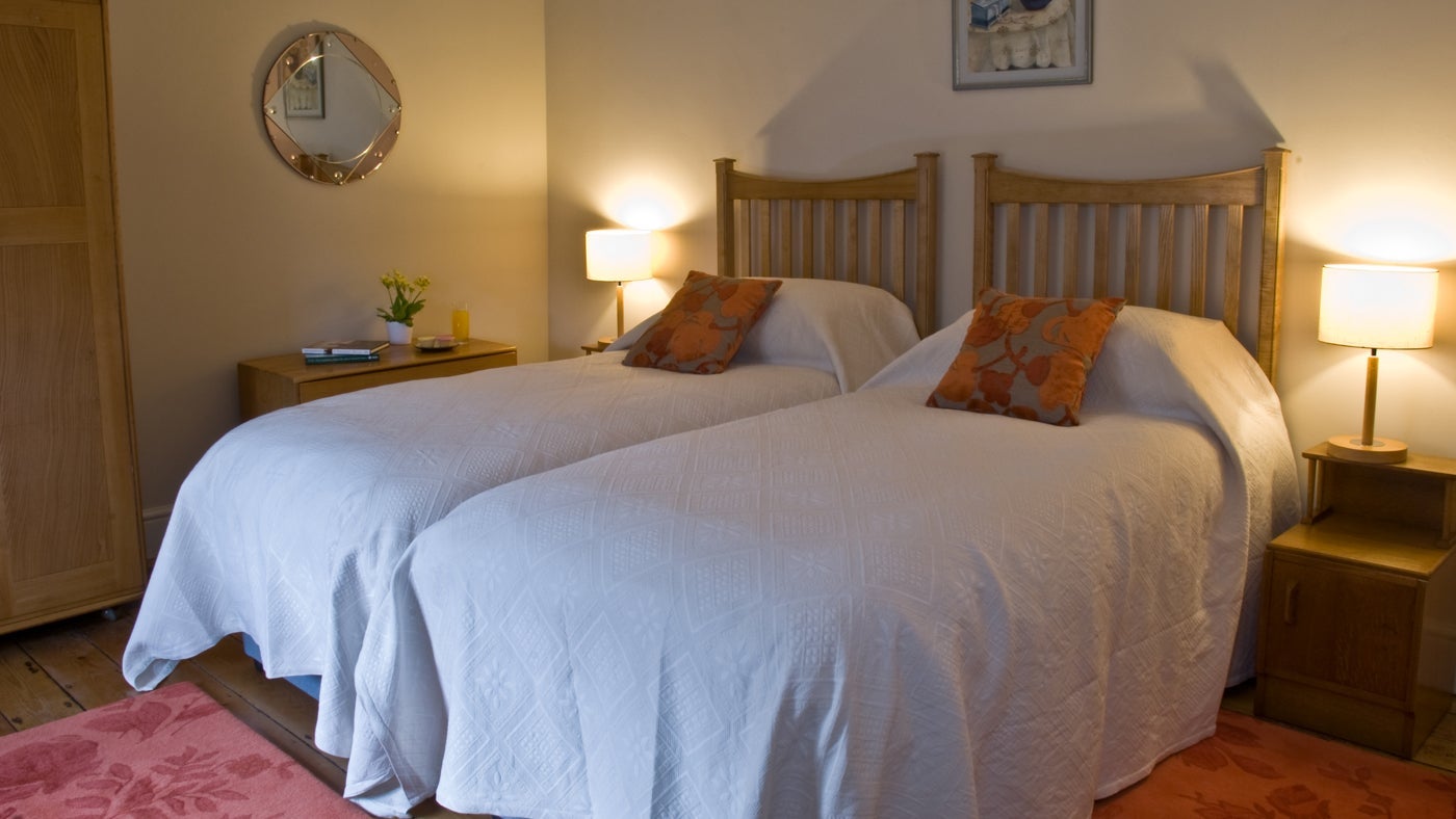 Twin bedroom at Dyffryn Mymbyr Farm House, Conwy, Conwy
