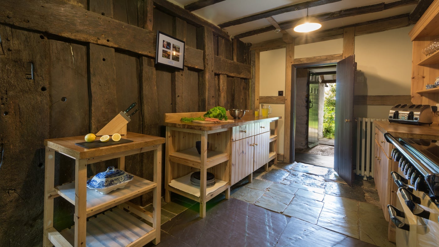 The kitchen at Egryn, nr Barmouth, Gwynedd