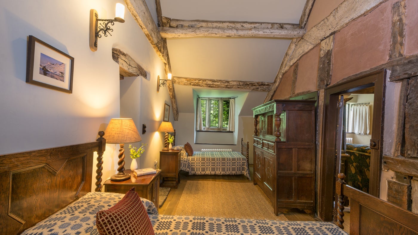 Twin bedroom on the first floor at Egryn, nr Barmouth, Gwynedd