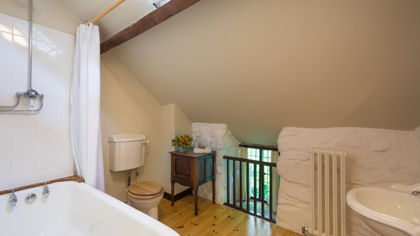 Firts floor bathroom at Egryn, nr Barmouth, Gwynedd