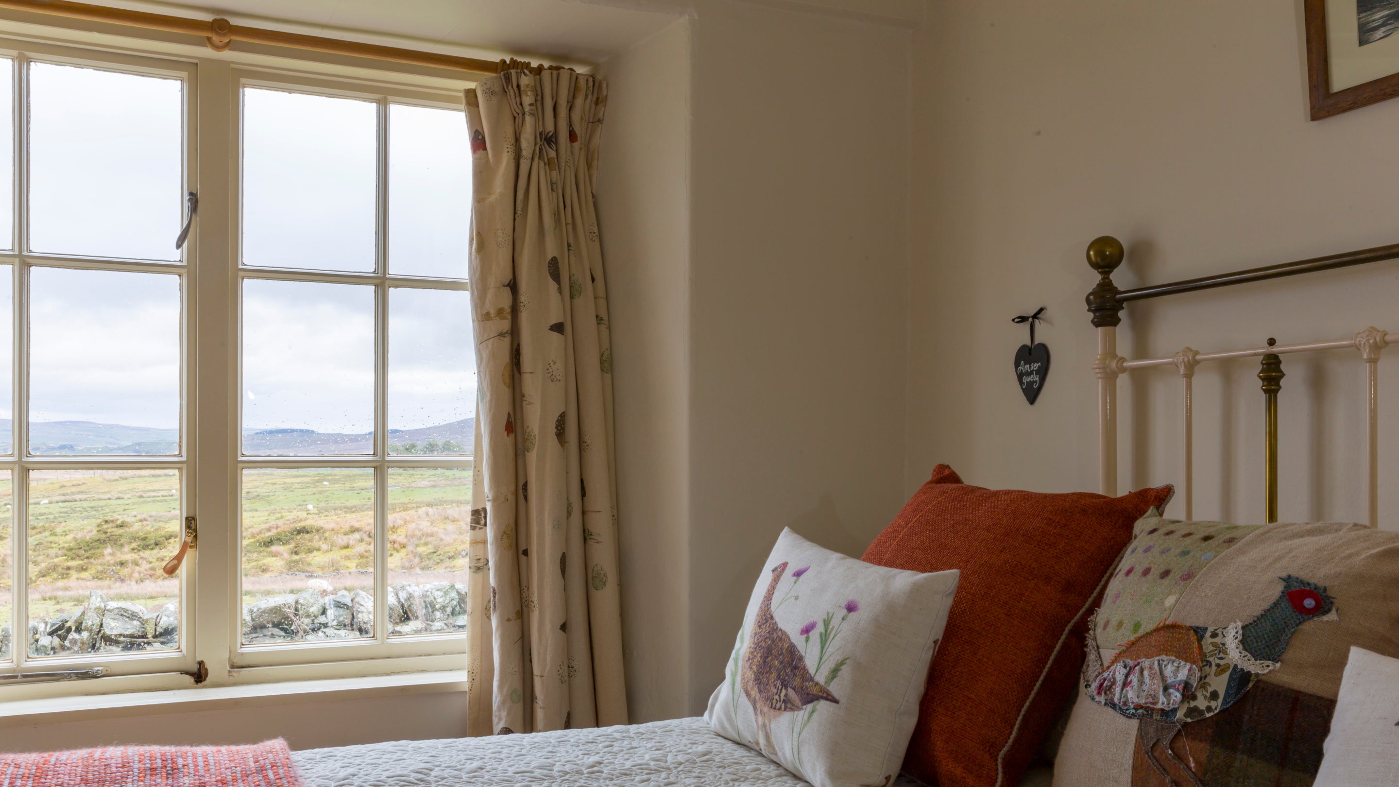 The double bedroom at Foel Gopyn, Wales