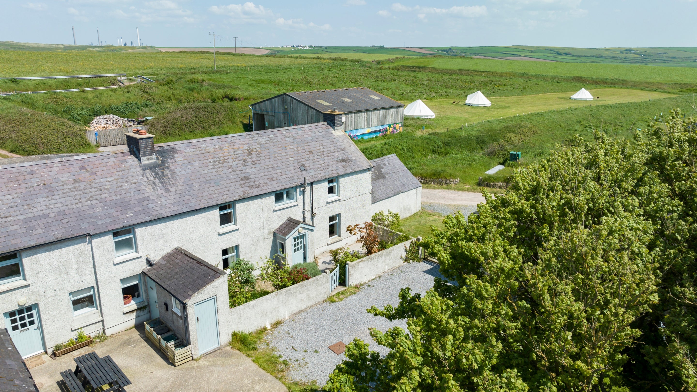 The exterior of Gupton Bunkhouse, Pembrokeshire