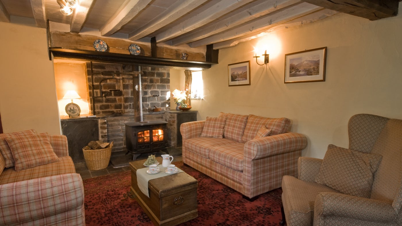 Sitting room at Gwernouau Cottage, Betws-Y-Coed, Gwynedd