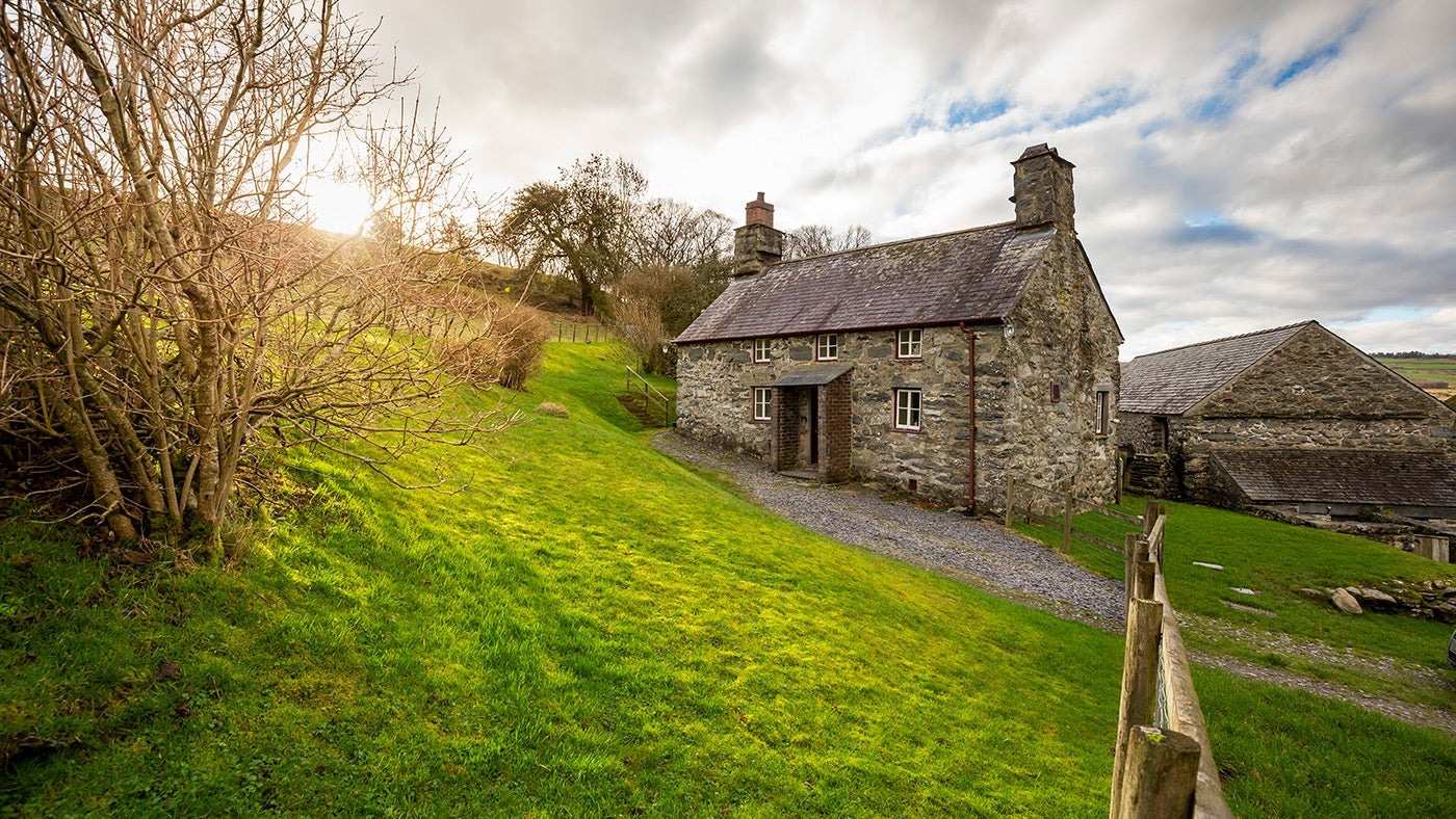 The exterior of Gwernouau Cottage, Betws-Y-Coed, Gwynedd