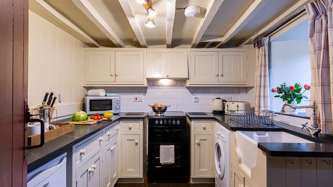 The kitchen at Gwernouau Cottage, Betws-Y-Coed, Gwynedd