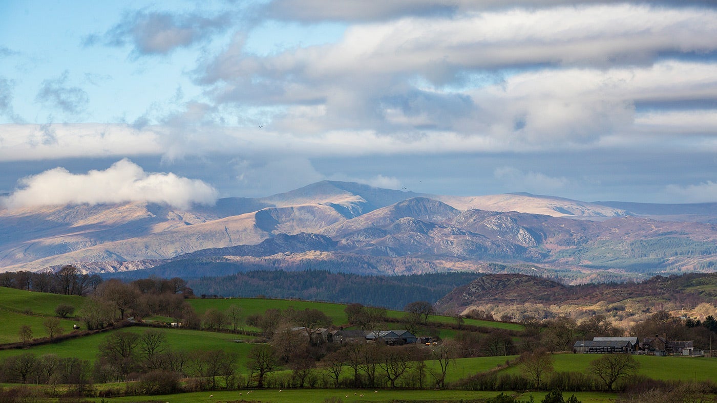 The local view to Gwernouau Cottage, Betws-Y-Coed, Gwynedd