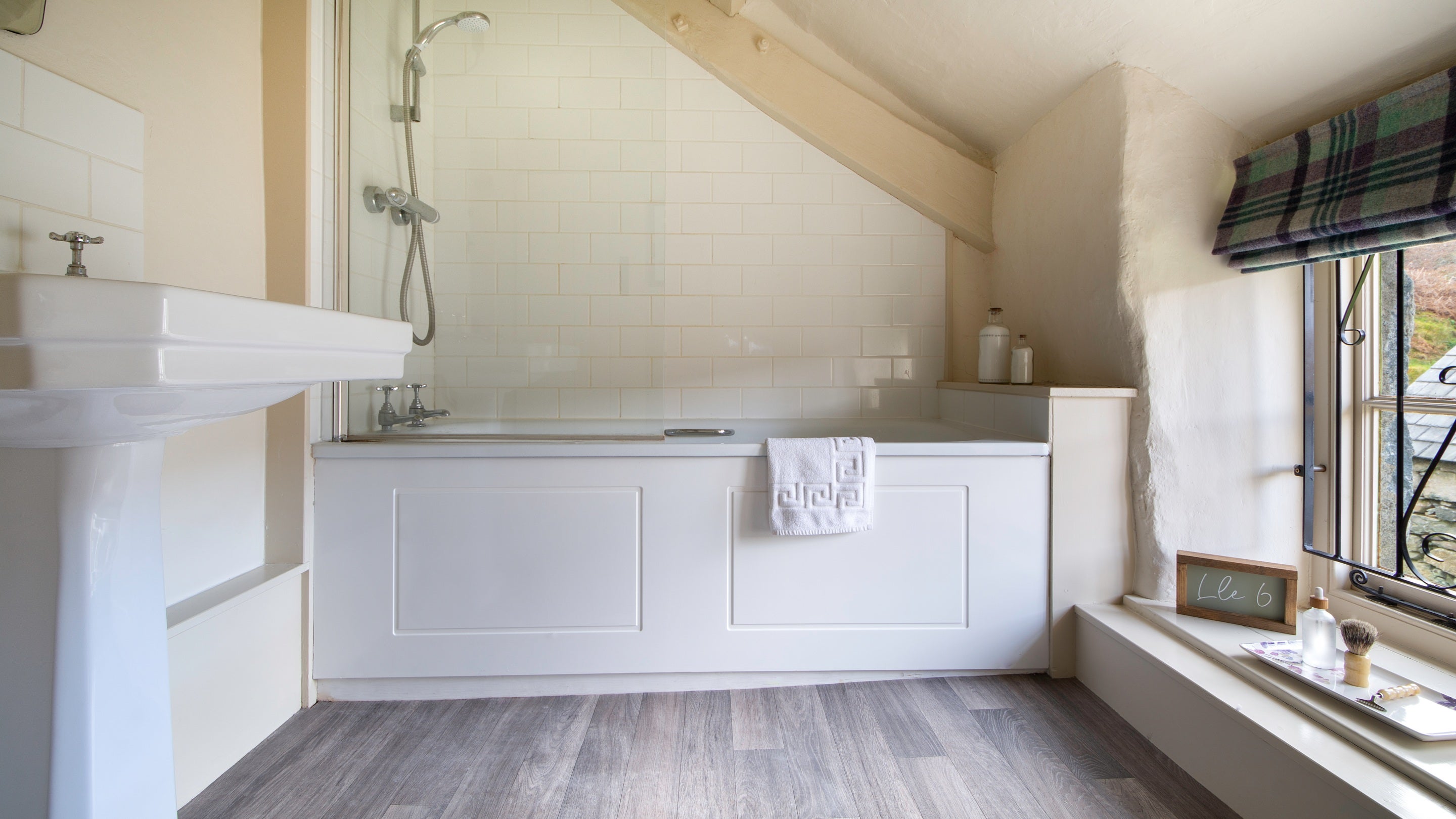 The bathroom at Hafod y Fedw, Gwynedd
