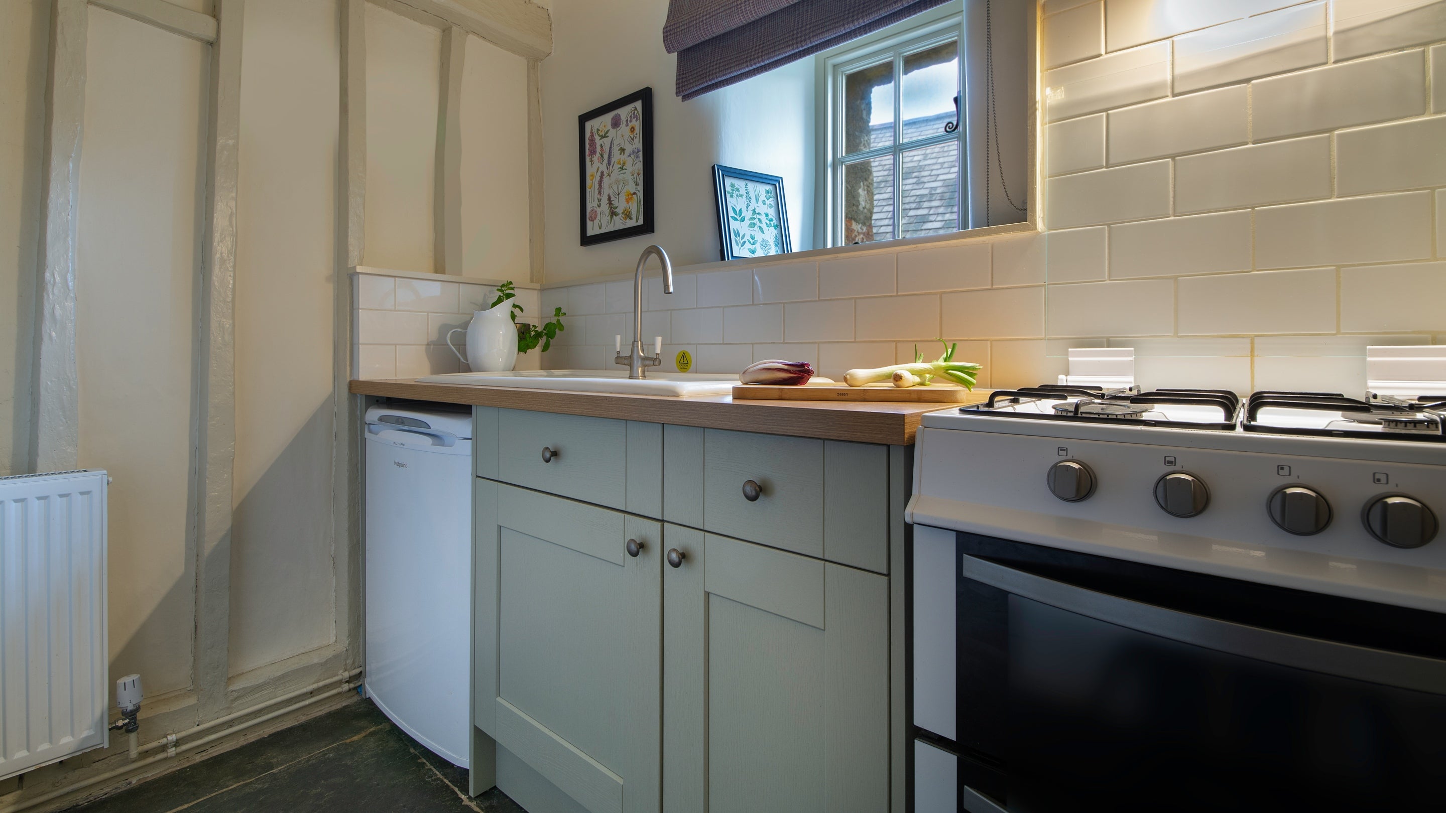 The kitchen at Hafod y Fedw, Gwynedd
