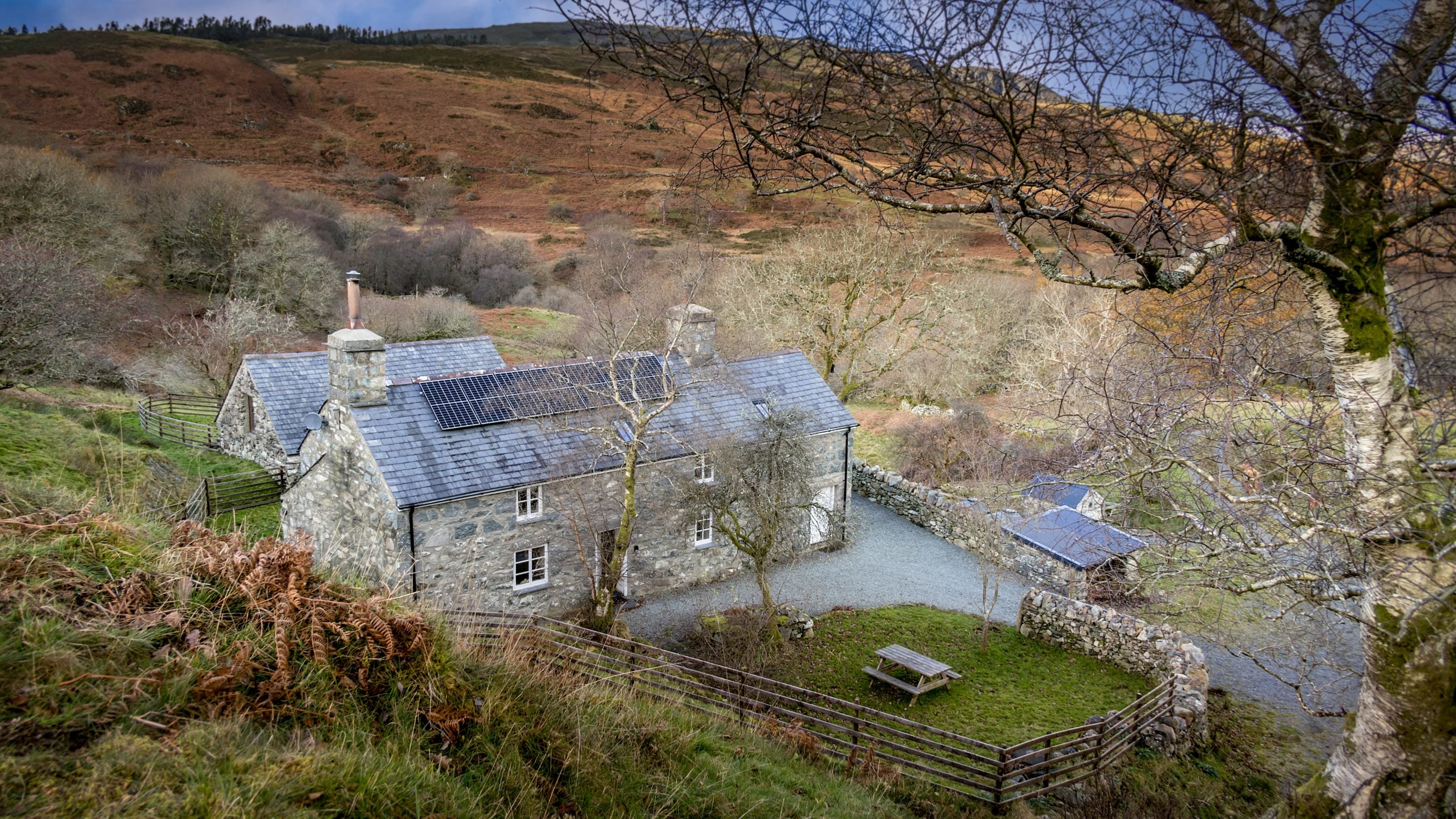 The exterior of Hafod y Fedw, Gwynedd