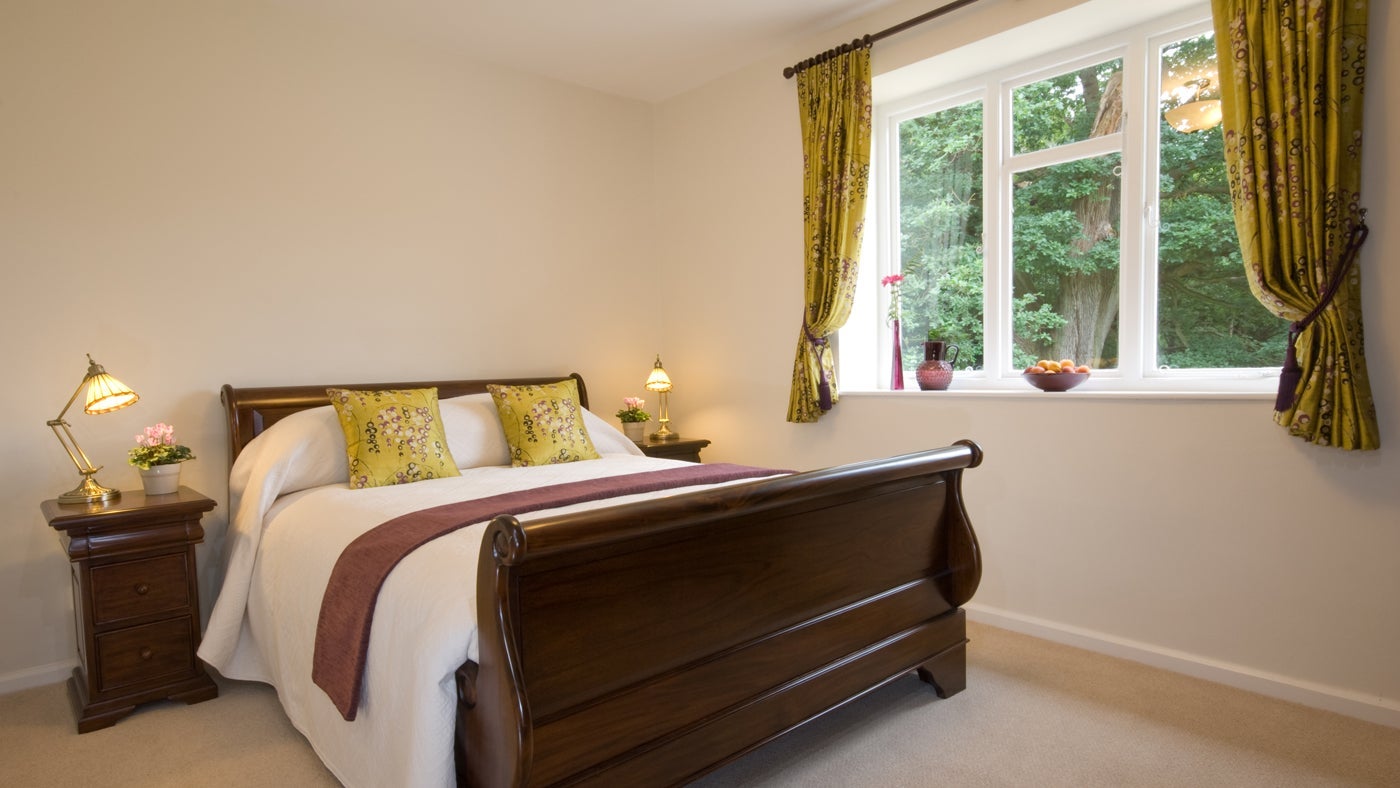 Master bedroom at House By The Dyke, Chirk, Wreham, Wrexham