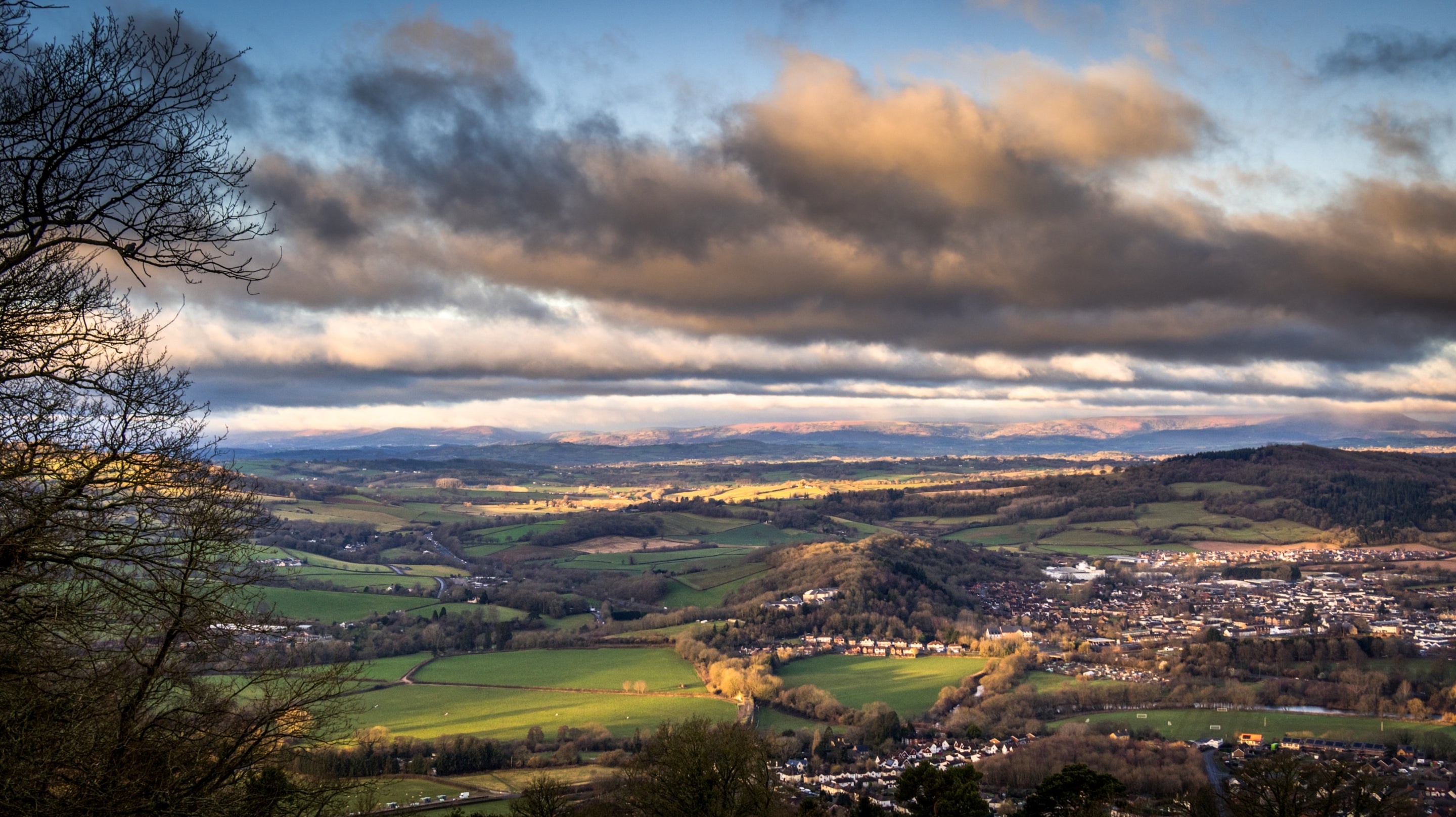 The area surrounding Kymin Stables, Monmouthshire