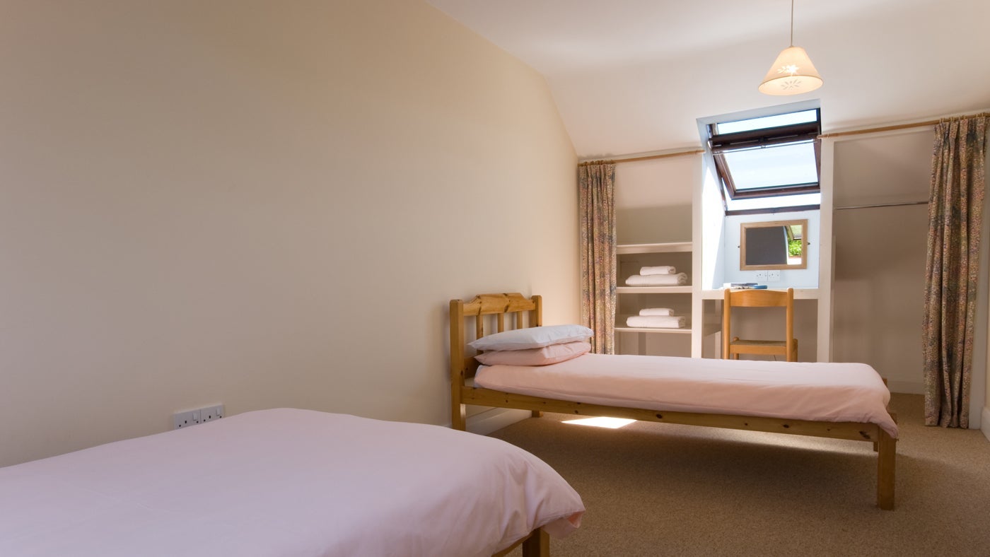 Twin bedroom at Lavender Cottage, Stackpole, nr Pembroke, Pembrokeshire