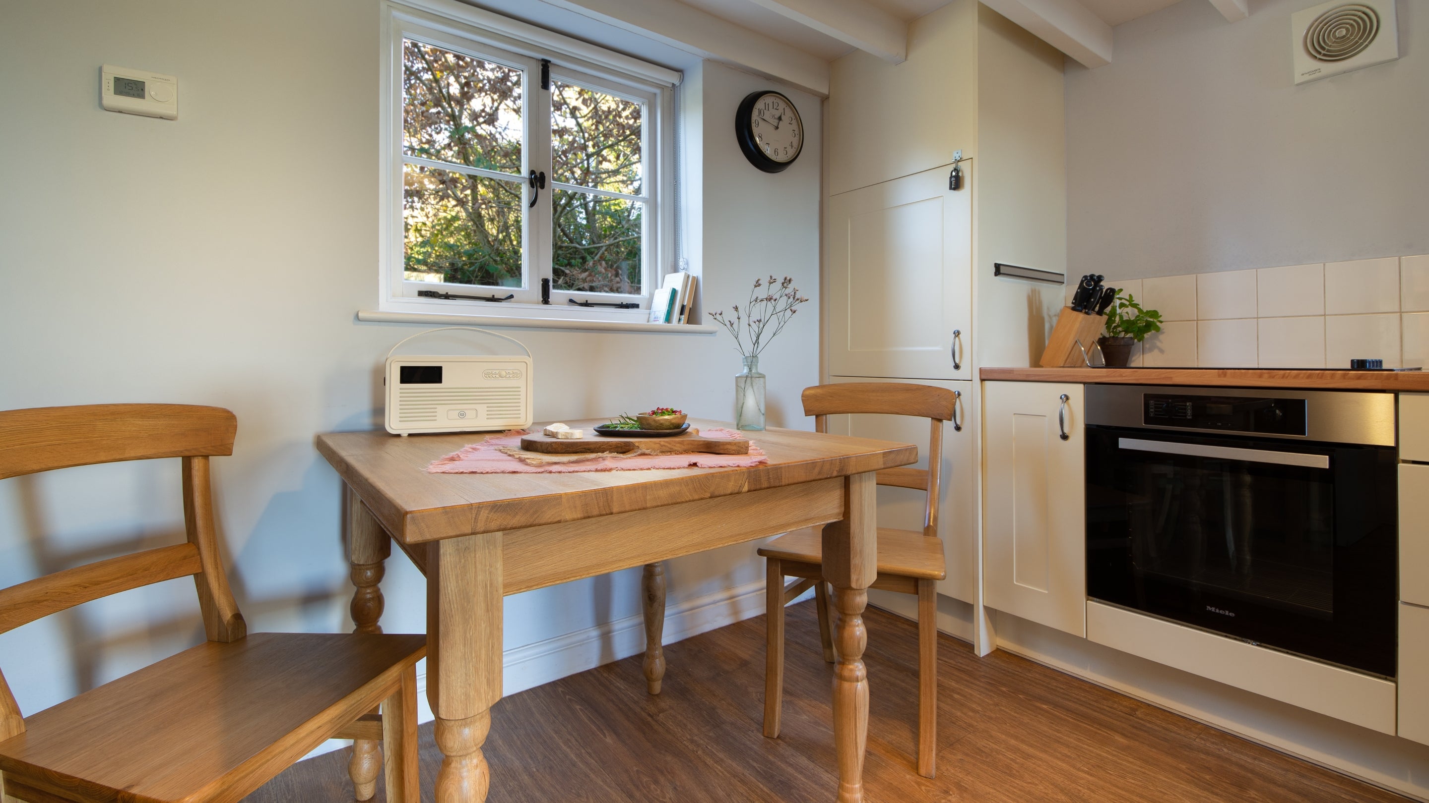 The kitchen at Little Craig-y-borion, Pembrokeshire
