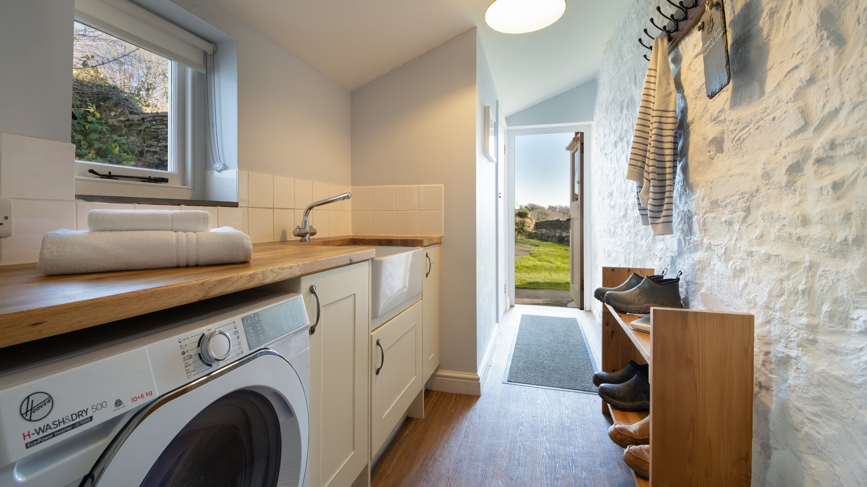 The utility room at Little Craig-y-borion, Pembrokeshire