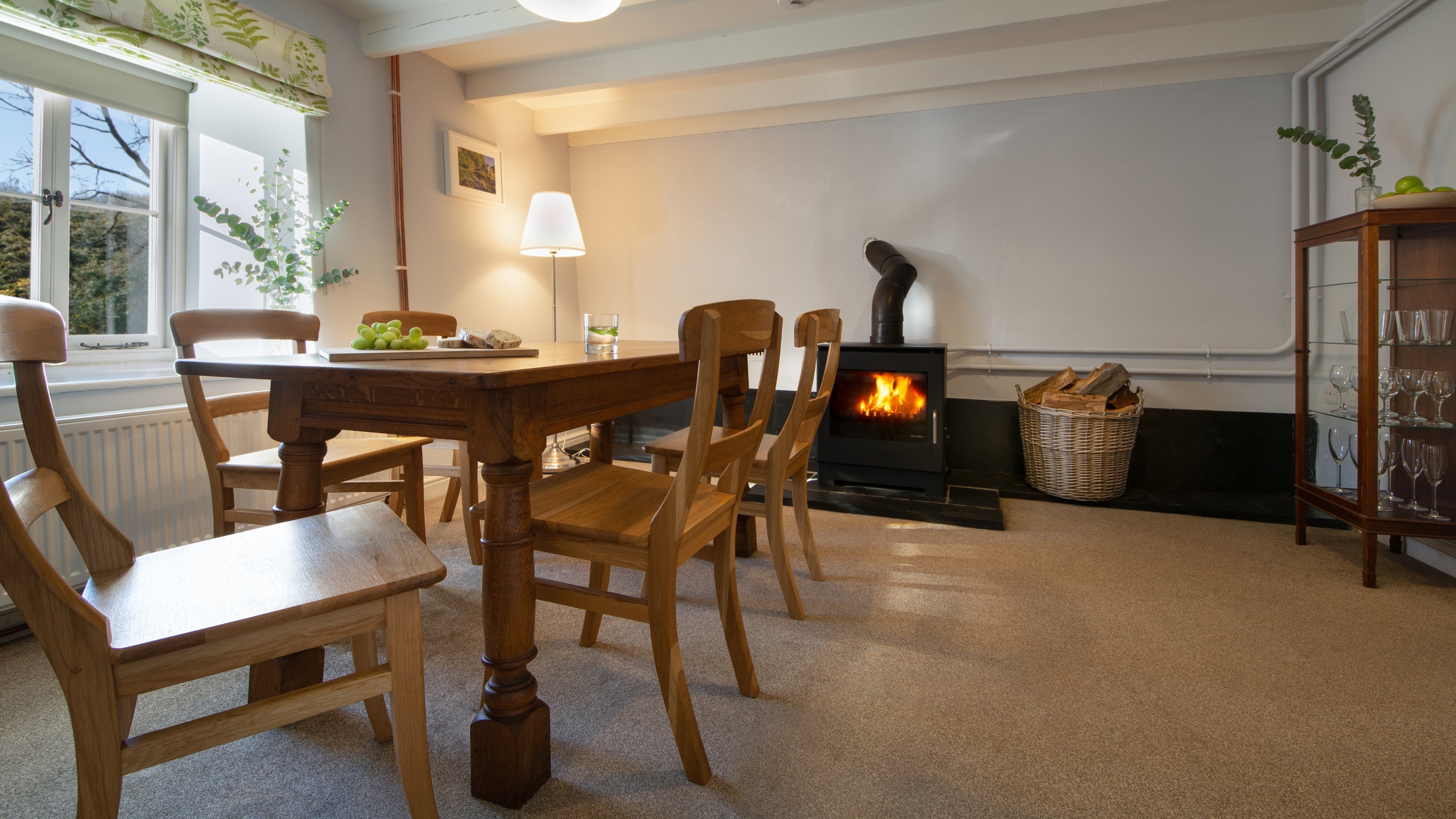 The dining room at Little Craig-y-borion, Pembrokeshire