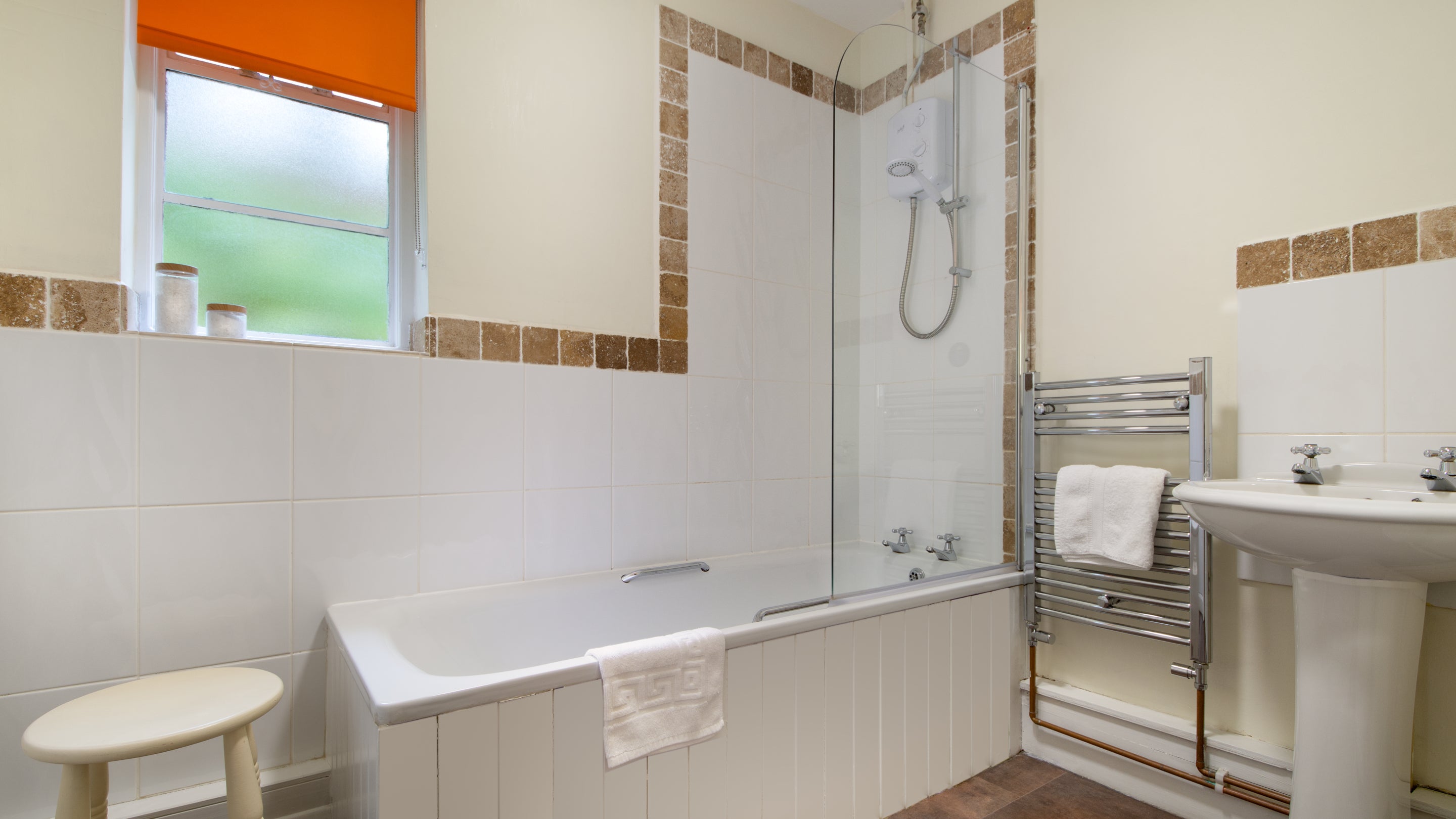 The bathroom at Little Milford Lodge, Pembrokeshire