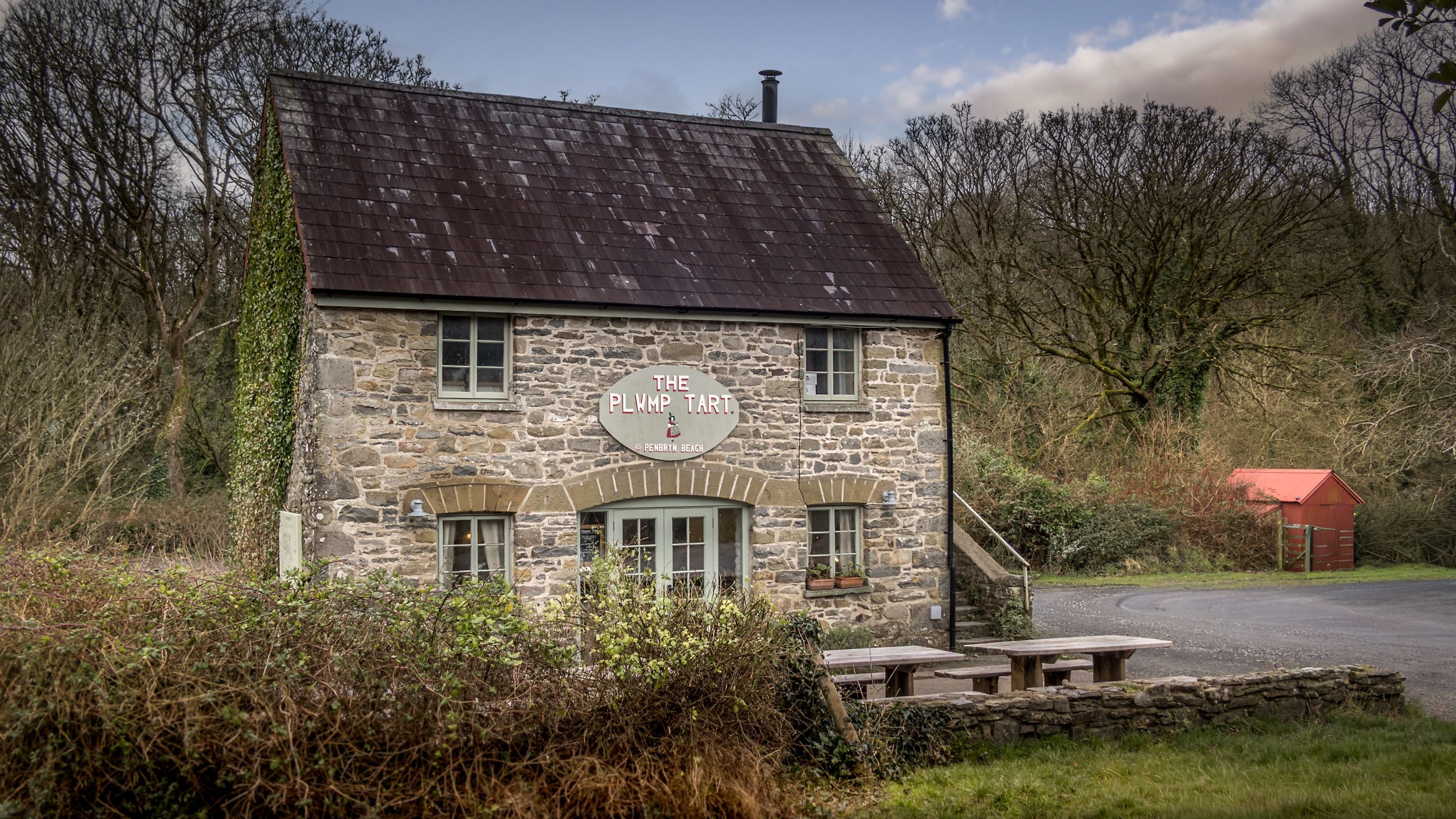The independent café at Penbryn Beach, Ceredigion