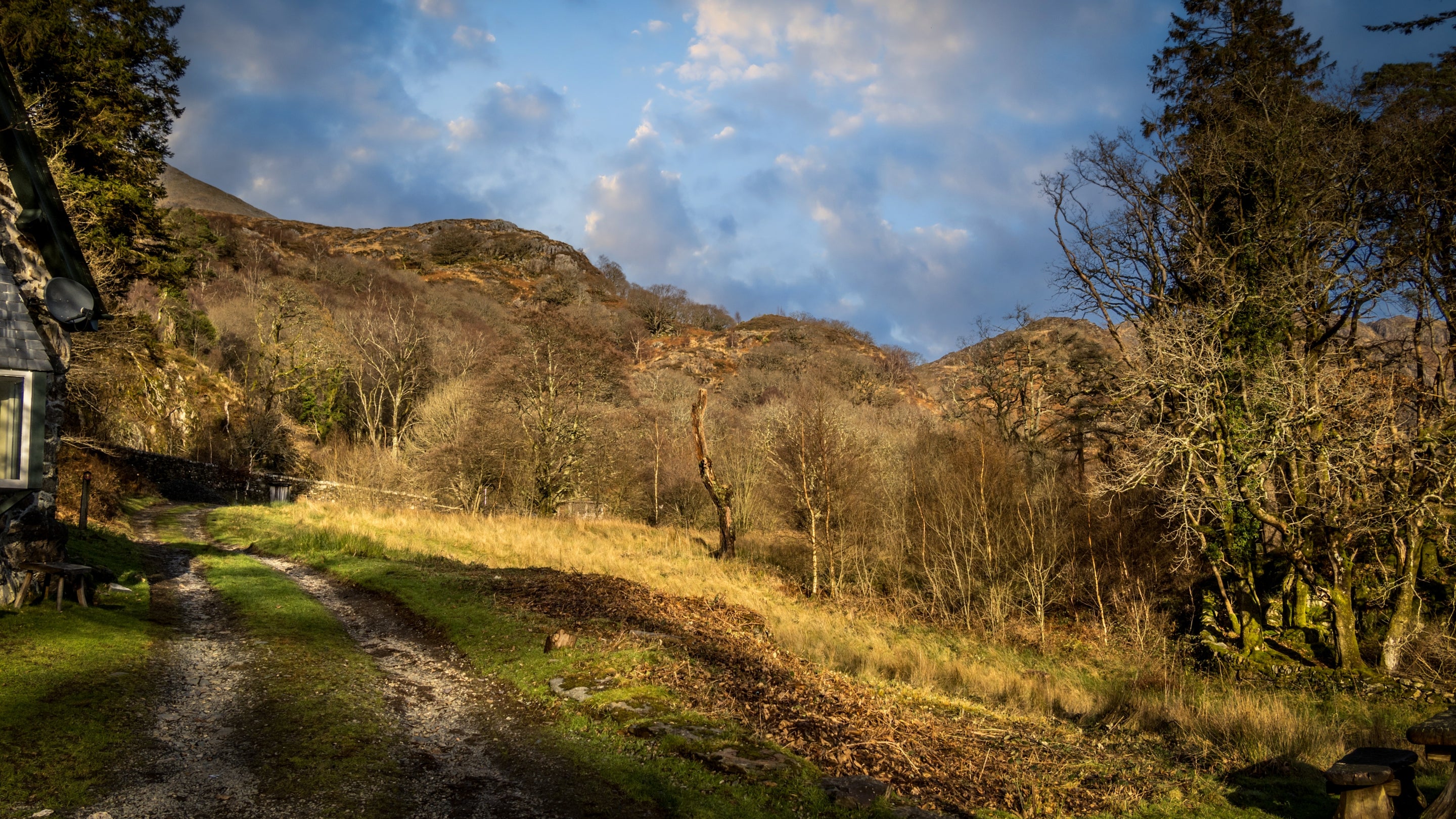 The area surrounding Llety Mawr, Gwynedd
