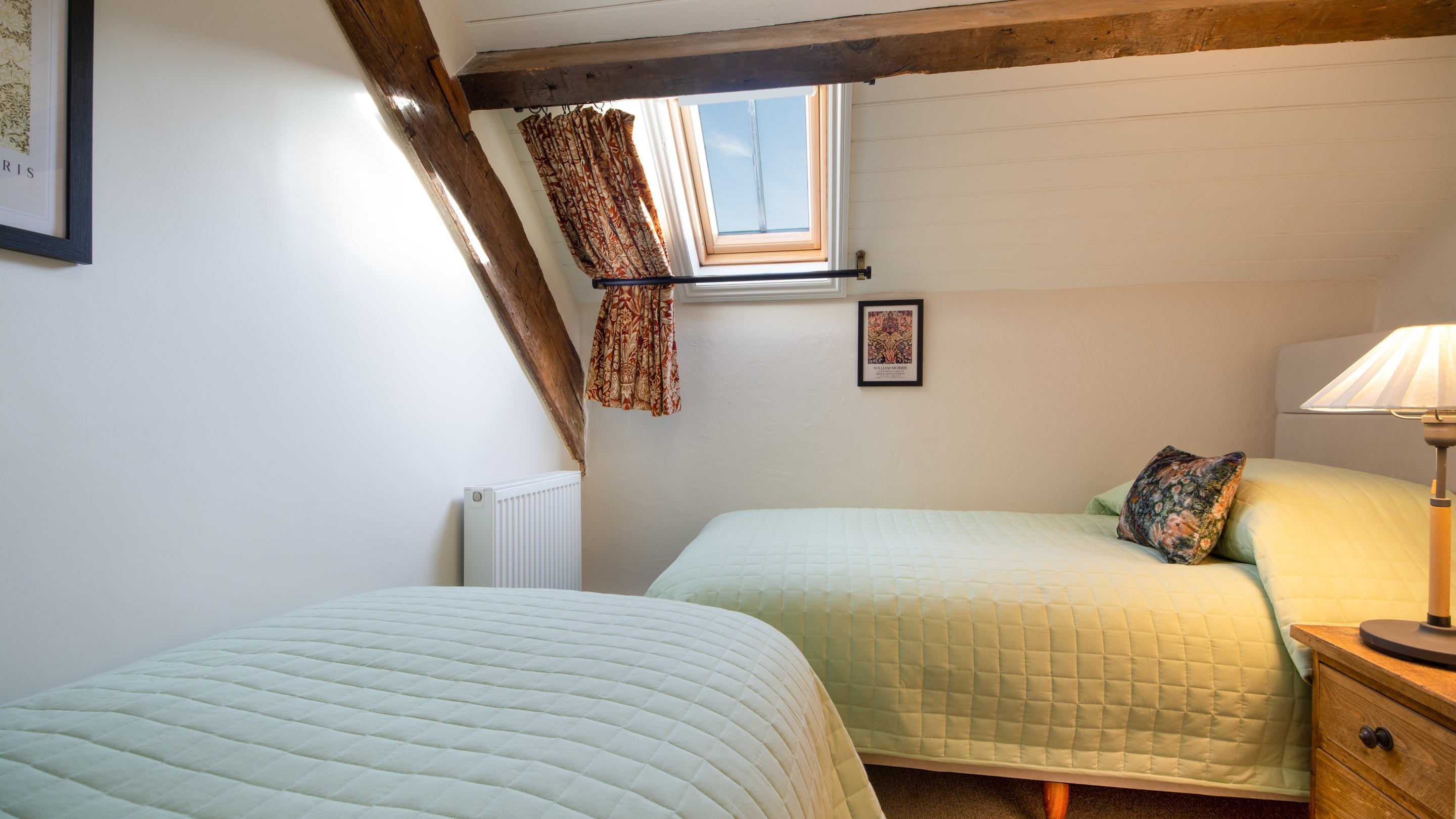 The second twin bedroom at Llety Mawr, Gwynedd