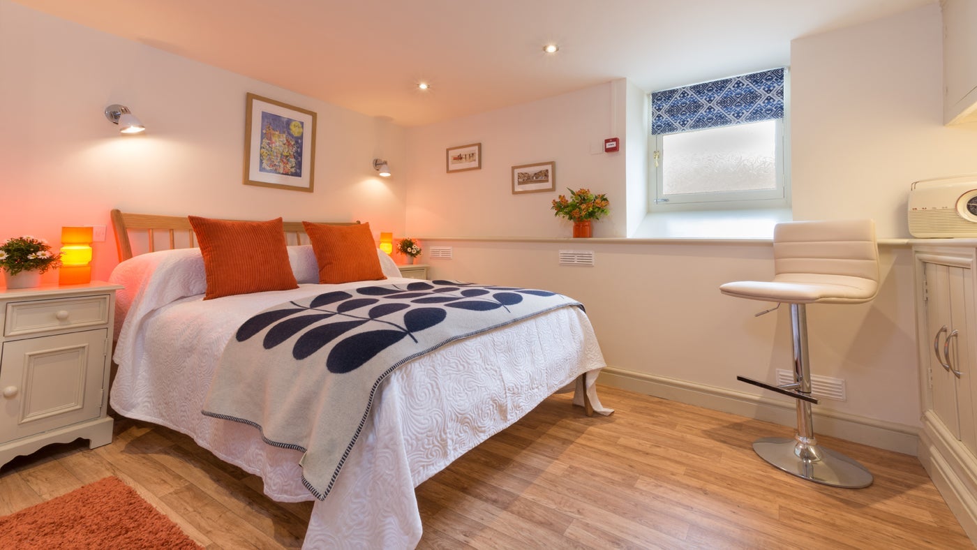 Double bedroom at Meudwy, Near Pwllheli, Gwynedd