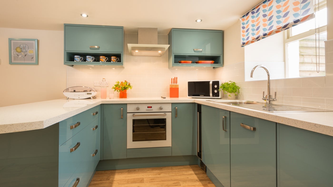 The kitchen at Meudwy, Near Pwllheli, Gwynedd