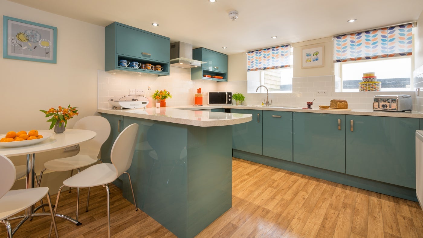 Kitchen and dining area at Meudwy, Near Pwllheli, Gwynedd