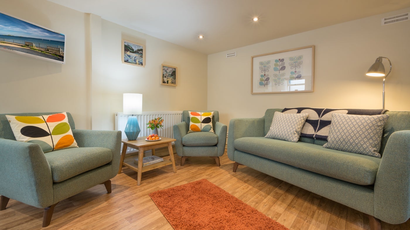 The sitting area at Meudwy, Near Pwllheli, Gwynedd