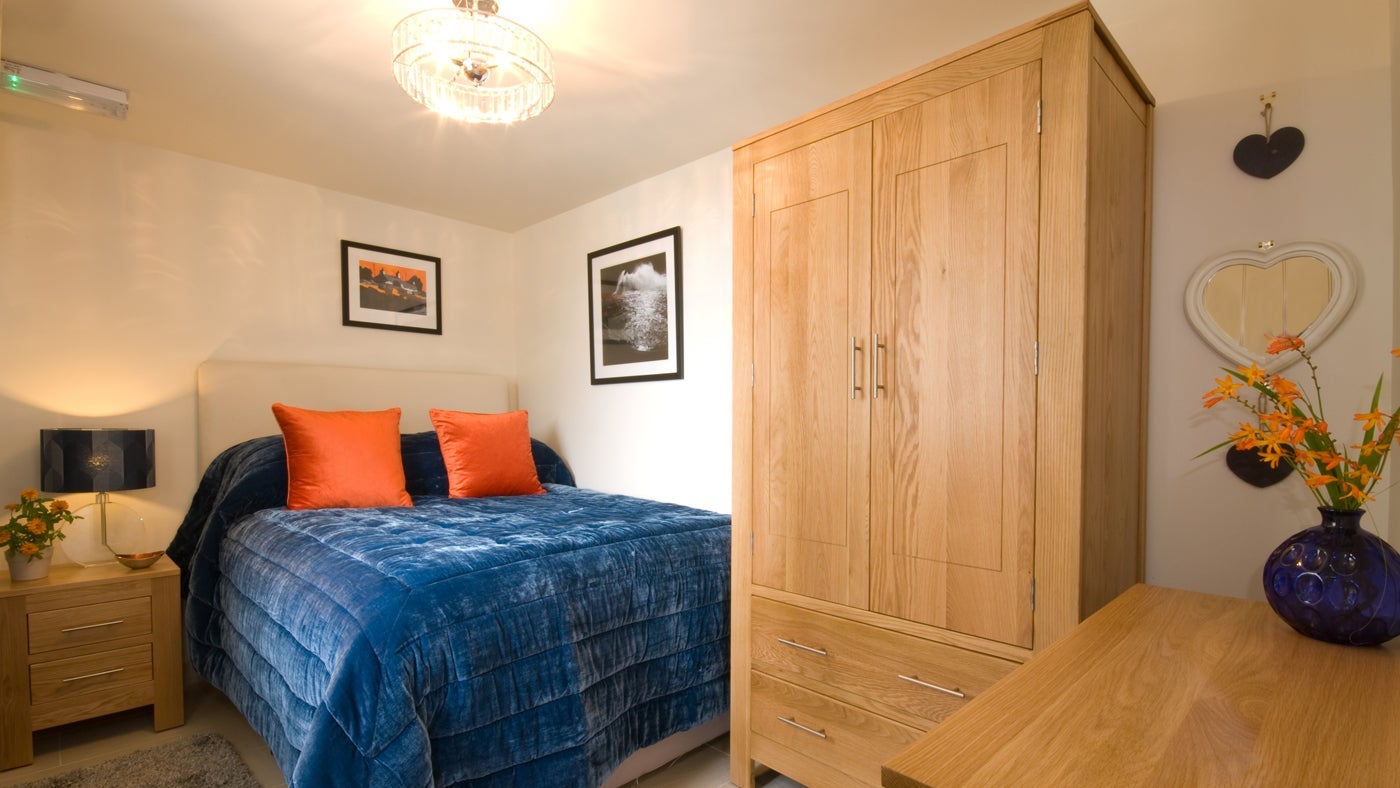Double bedroom at Moryn, Morfa Nefyn, Gwynedd