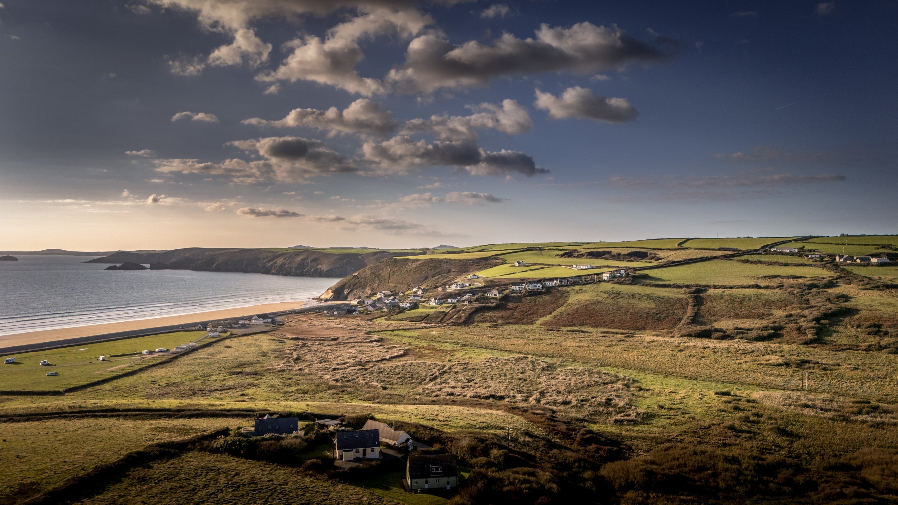 The countryside and coast around Newgale Wood Farm, Pembrokeshire