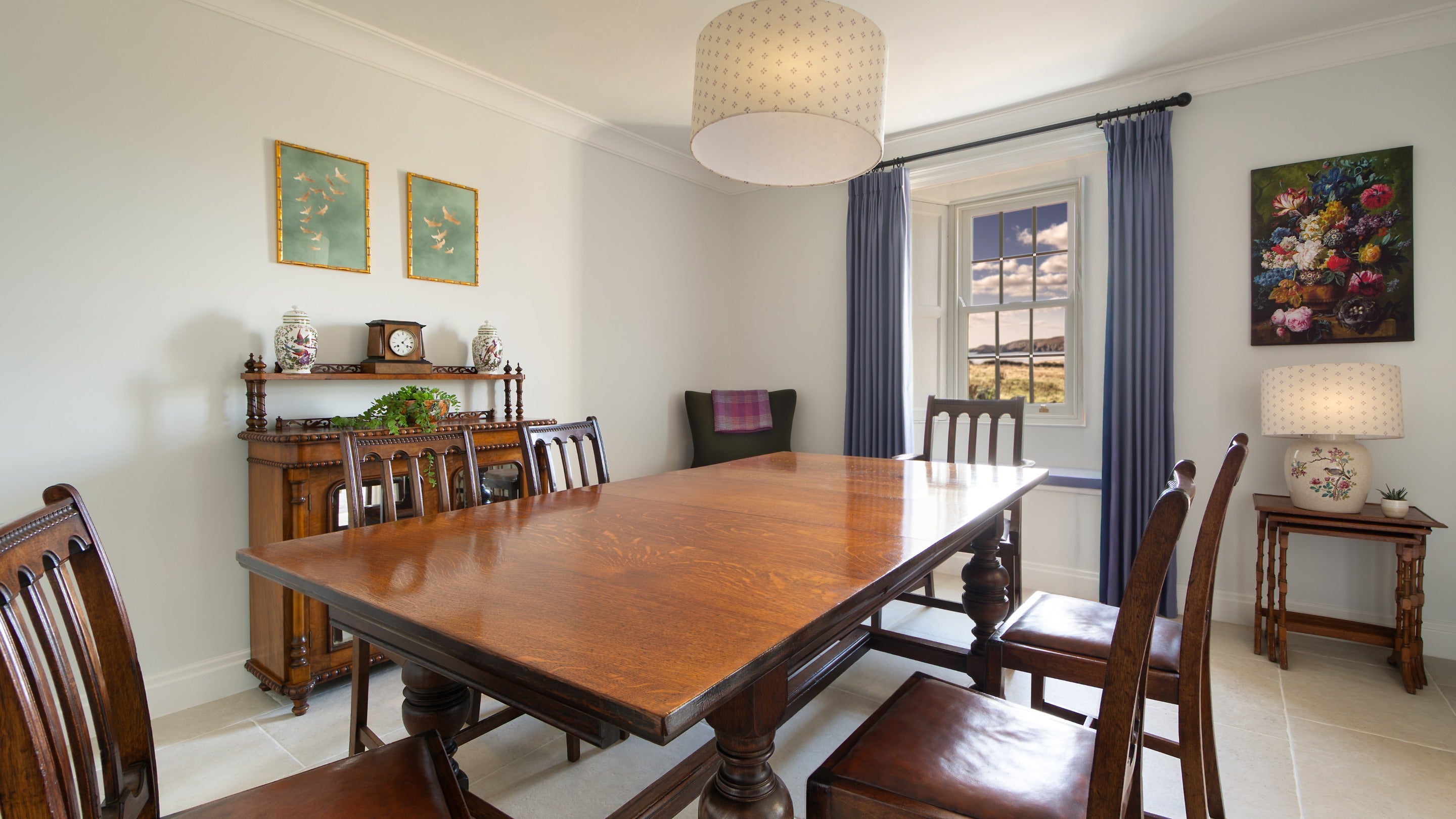 The dining room at Newgale Wood Farm, Pembrokeshire