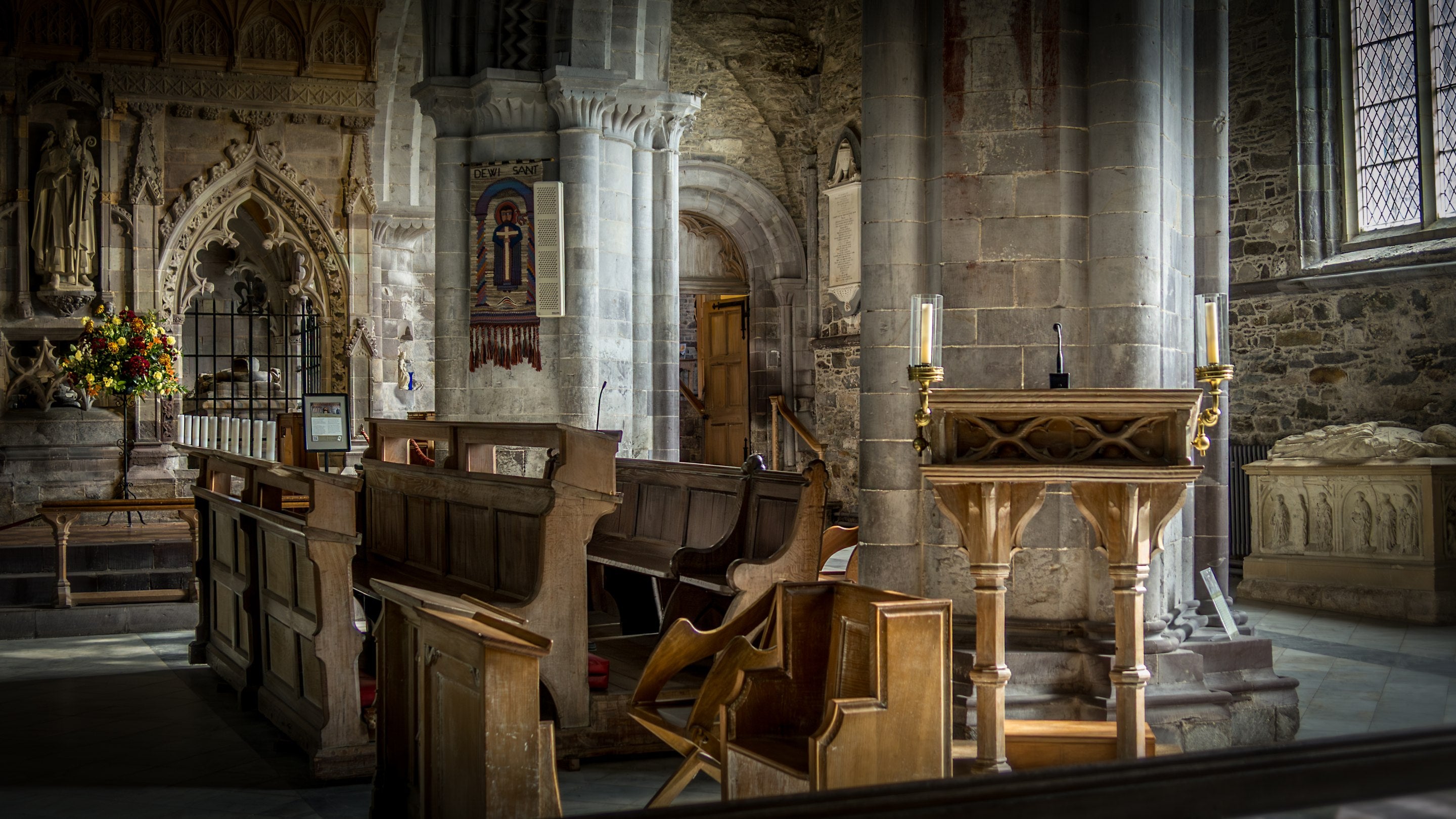 Inside St Davids Cathedral, Pembrokeshire