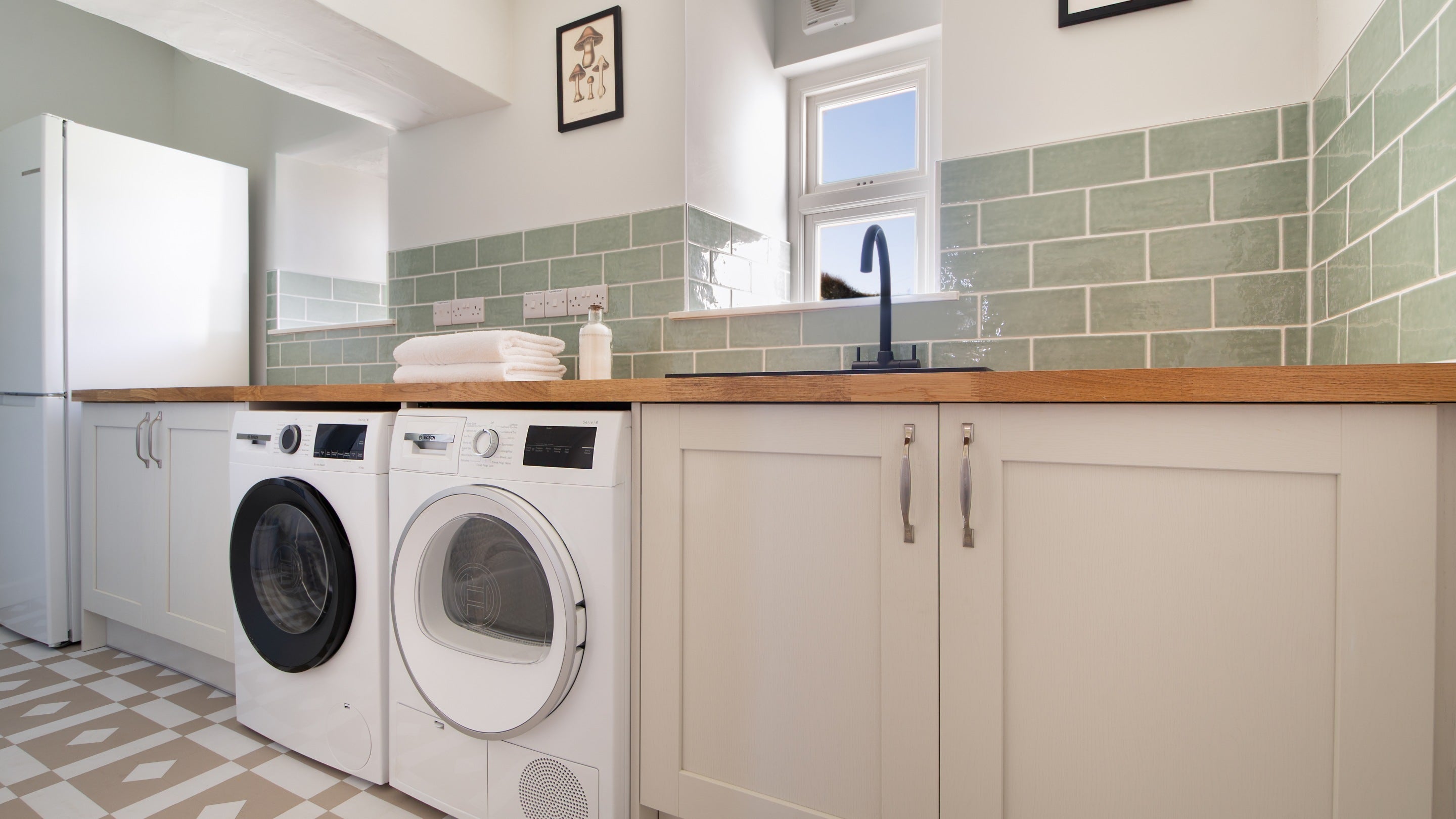 The utility room at Newgale Wood Farm, Pembrokeshire