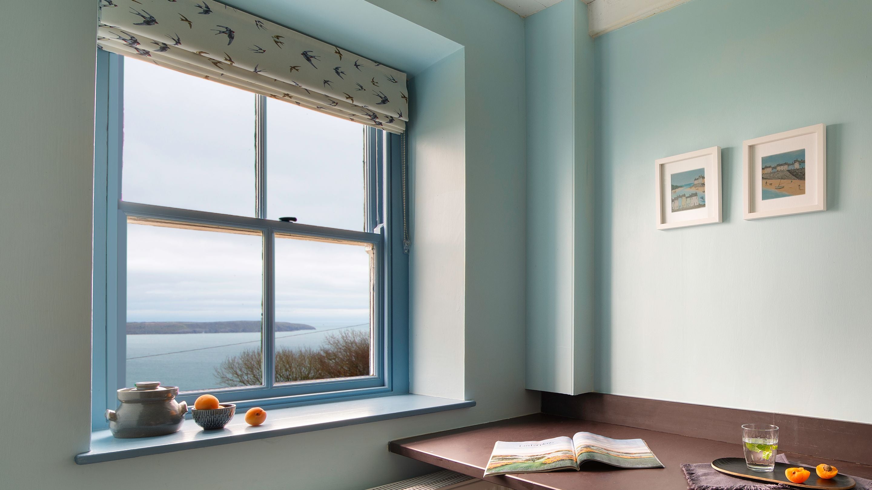 View from the utility room window at Pant Rhiw Cottage, Gwynedd